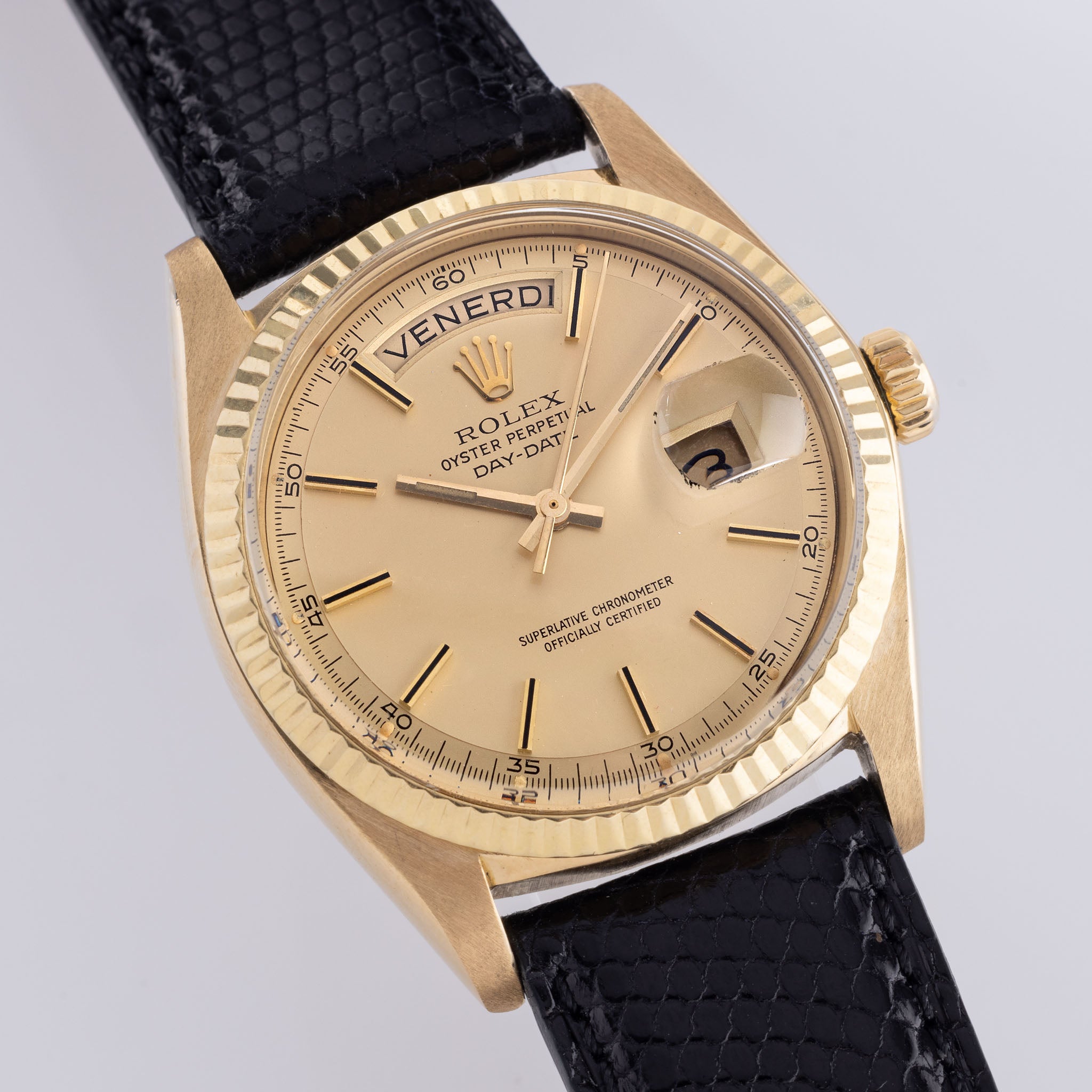 Rolex Day-Date 1803 18k Gelbgold mattes Champagner-Zifferblatt