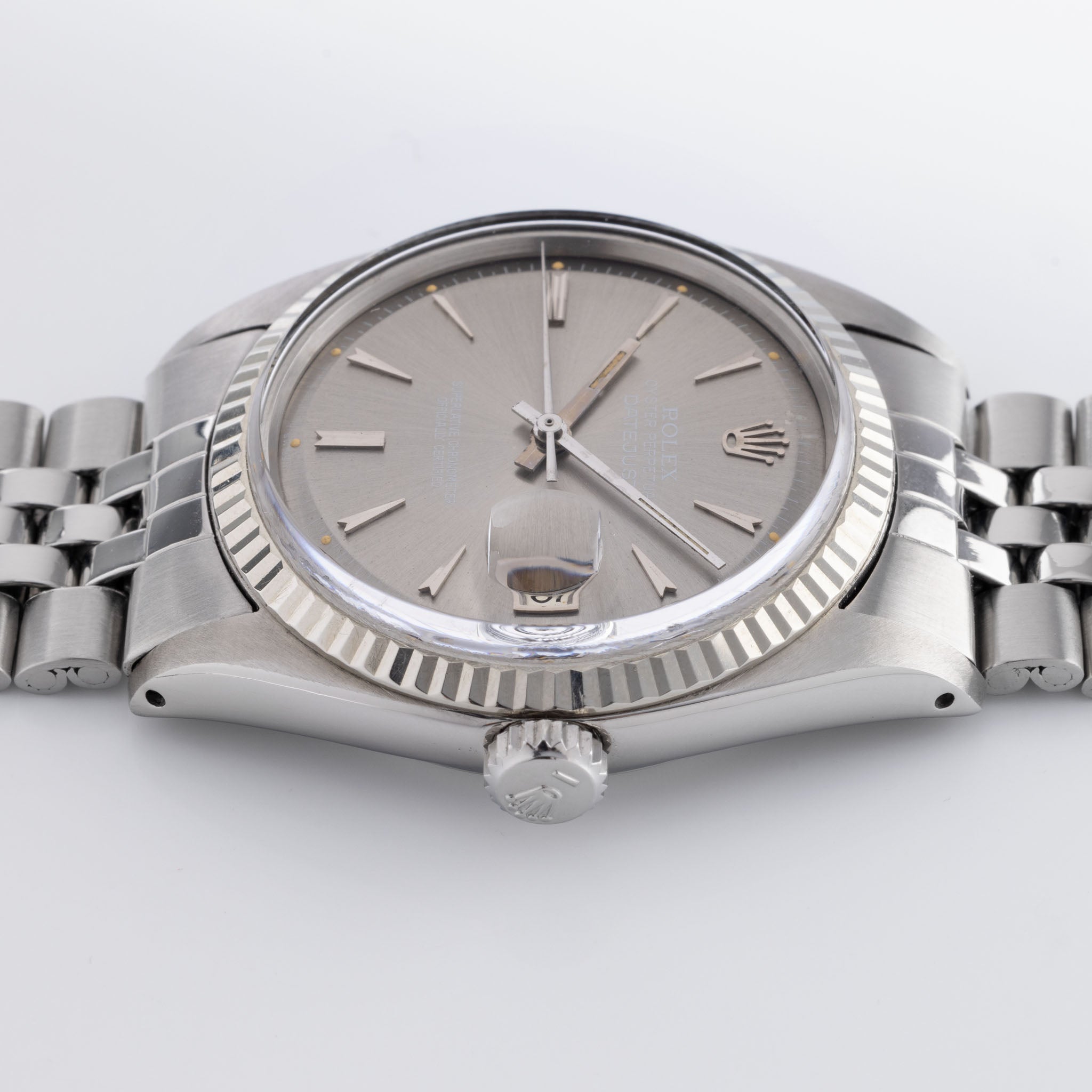 Rolex Datejust 1601 seltene graues "Arrowhead" Zifferblatt