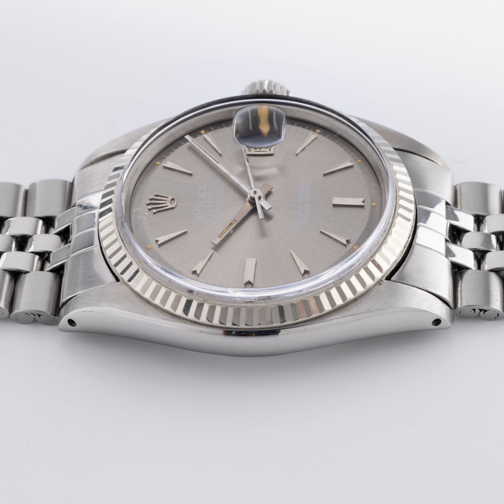 Rolex Datejust 1601 seltene graues "Arrowhead" Zifferblatt
