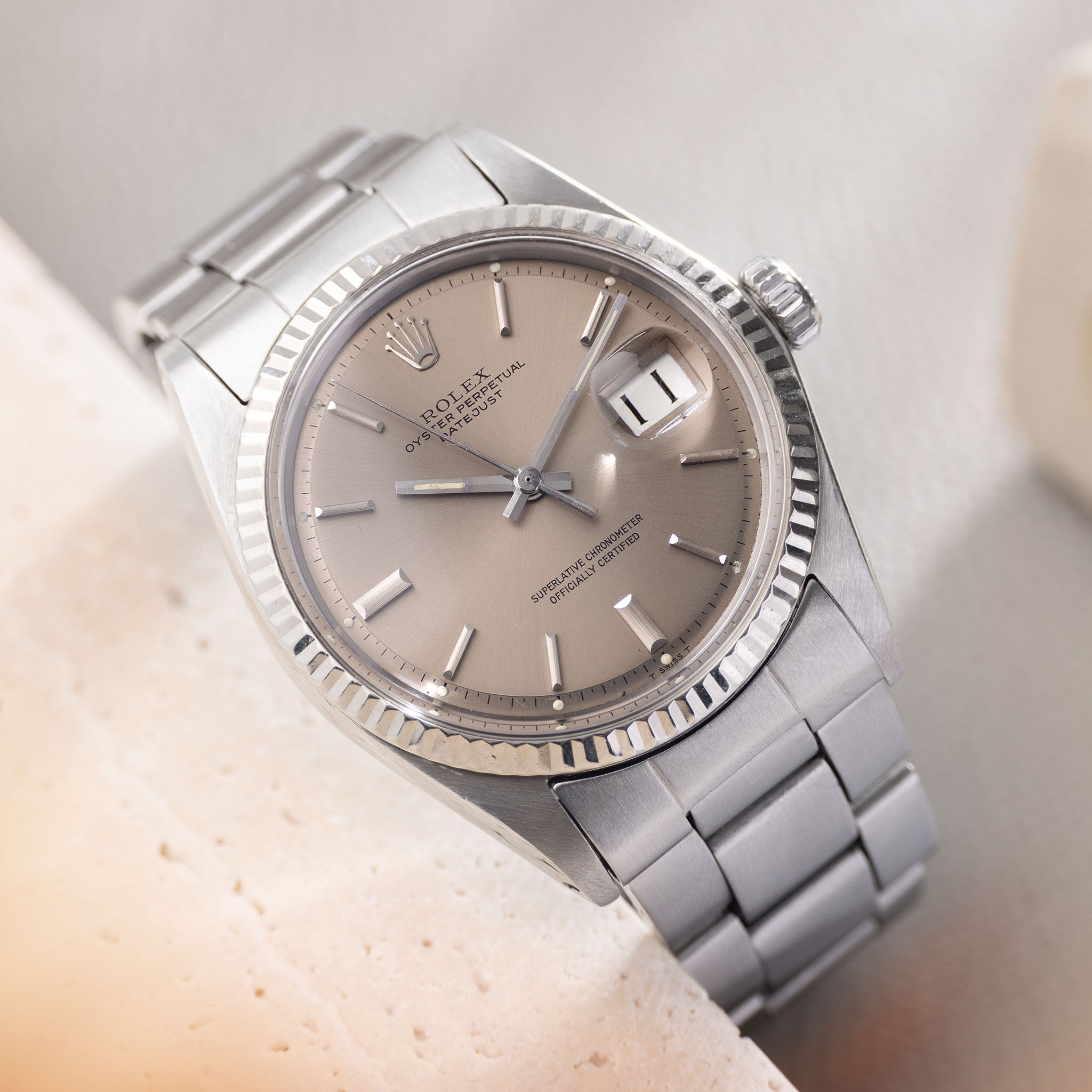 Rolex Datejust Referenz 1601 Mit Taupe Zifferblatt