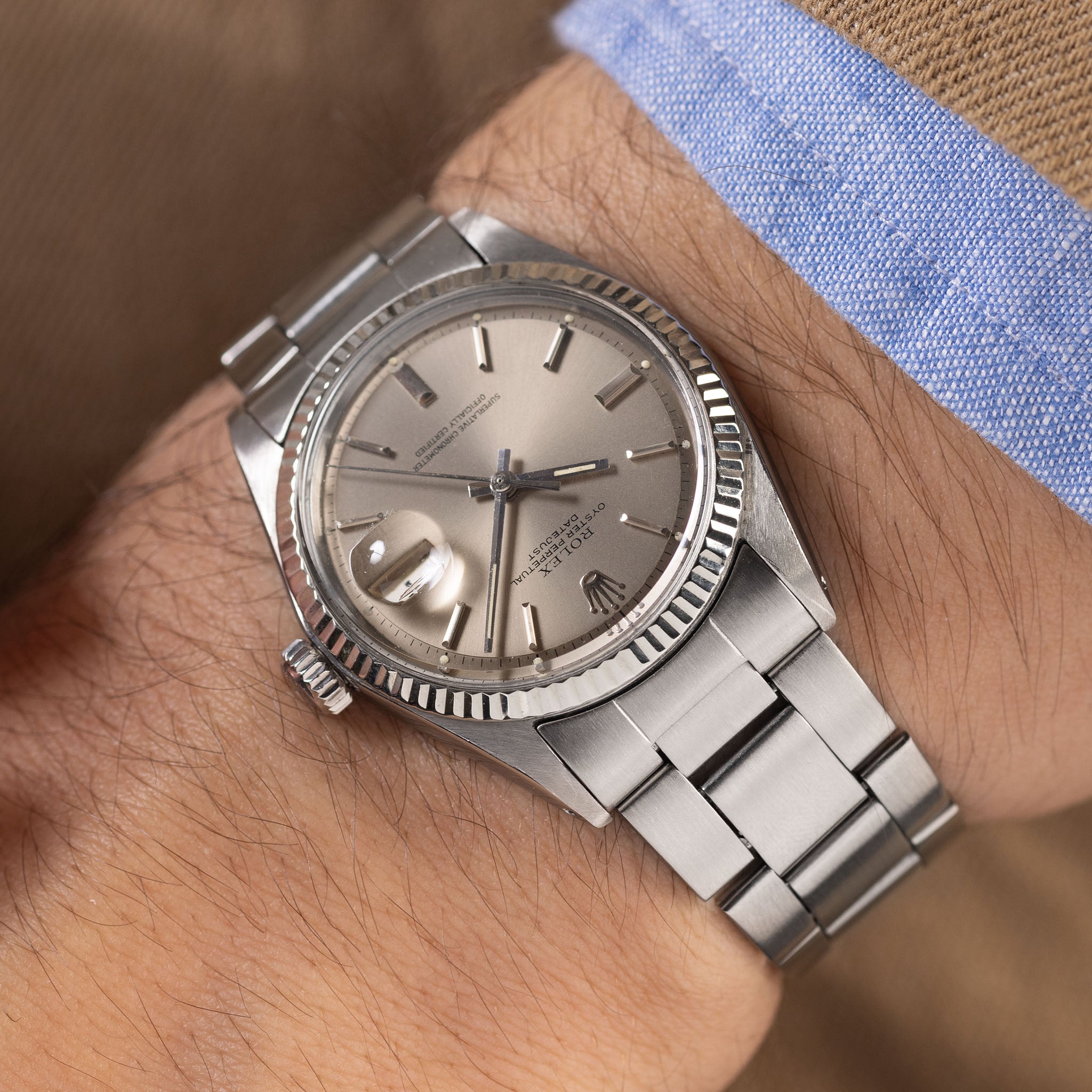 Rolex Datejust Referenz 1601 Mit Taupe Zifferblatt