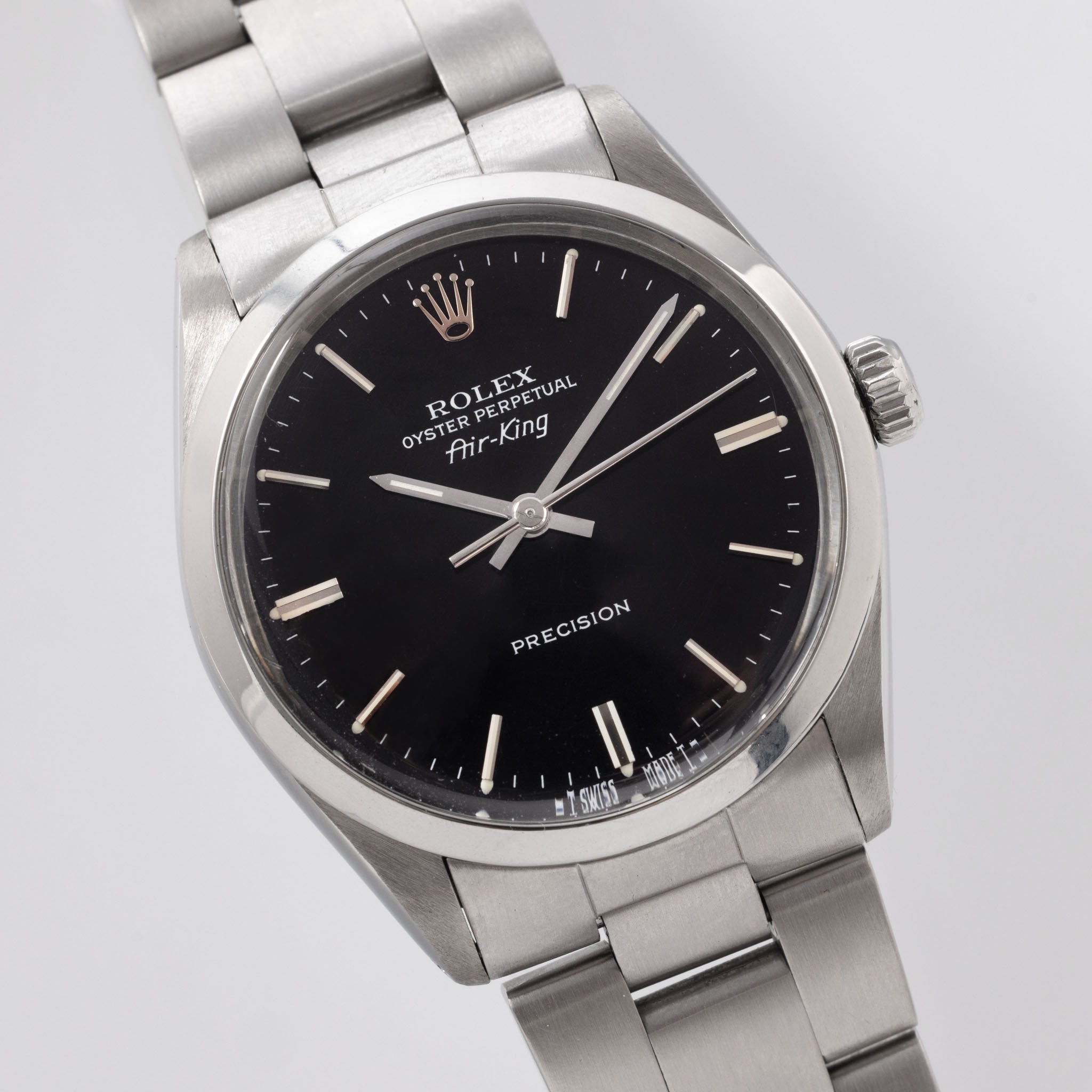 Rolex Air-King 5500 schwarzes Glosszifferblatt