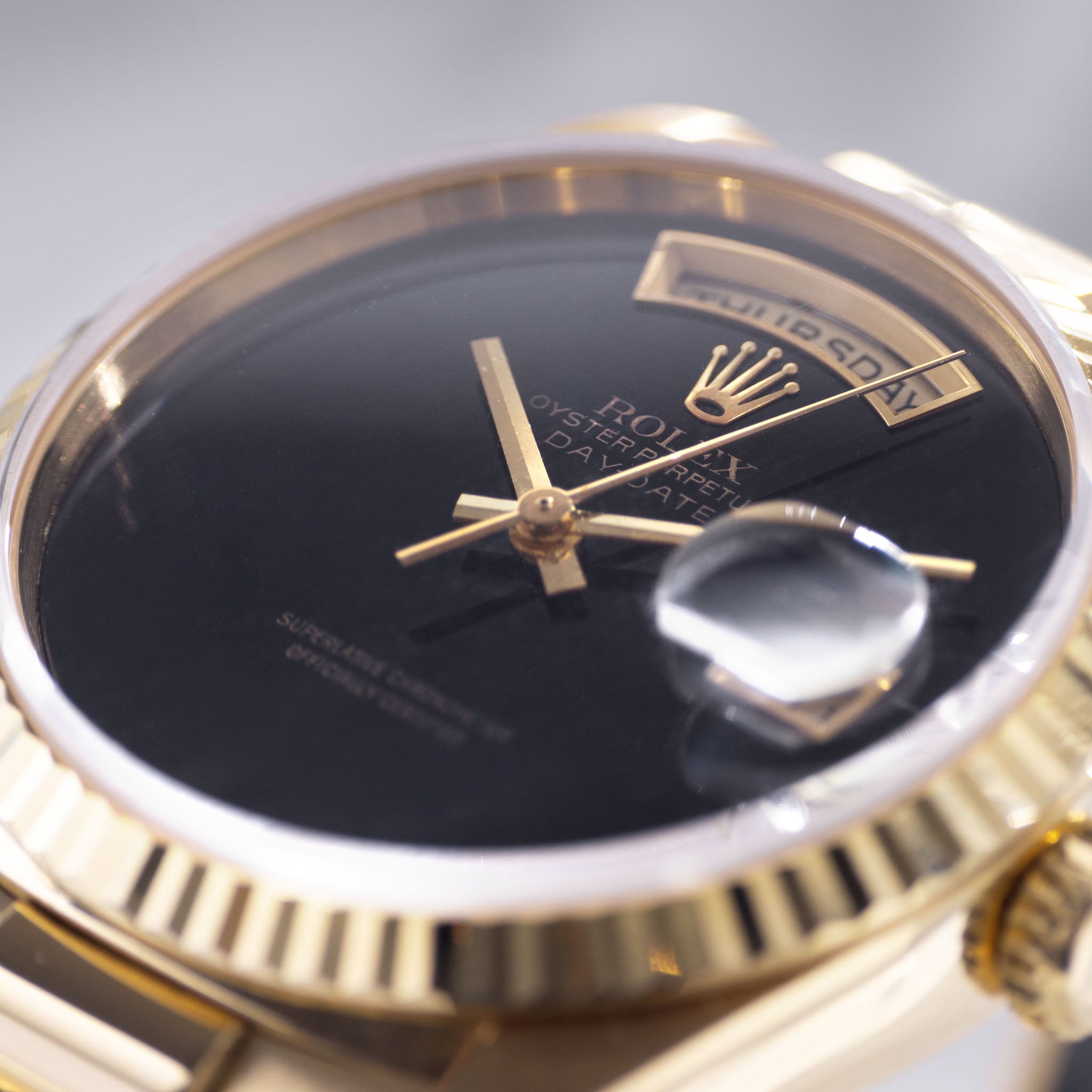 Rolex Day-Date 18238 Onyx T Swiss T Zifferblatt