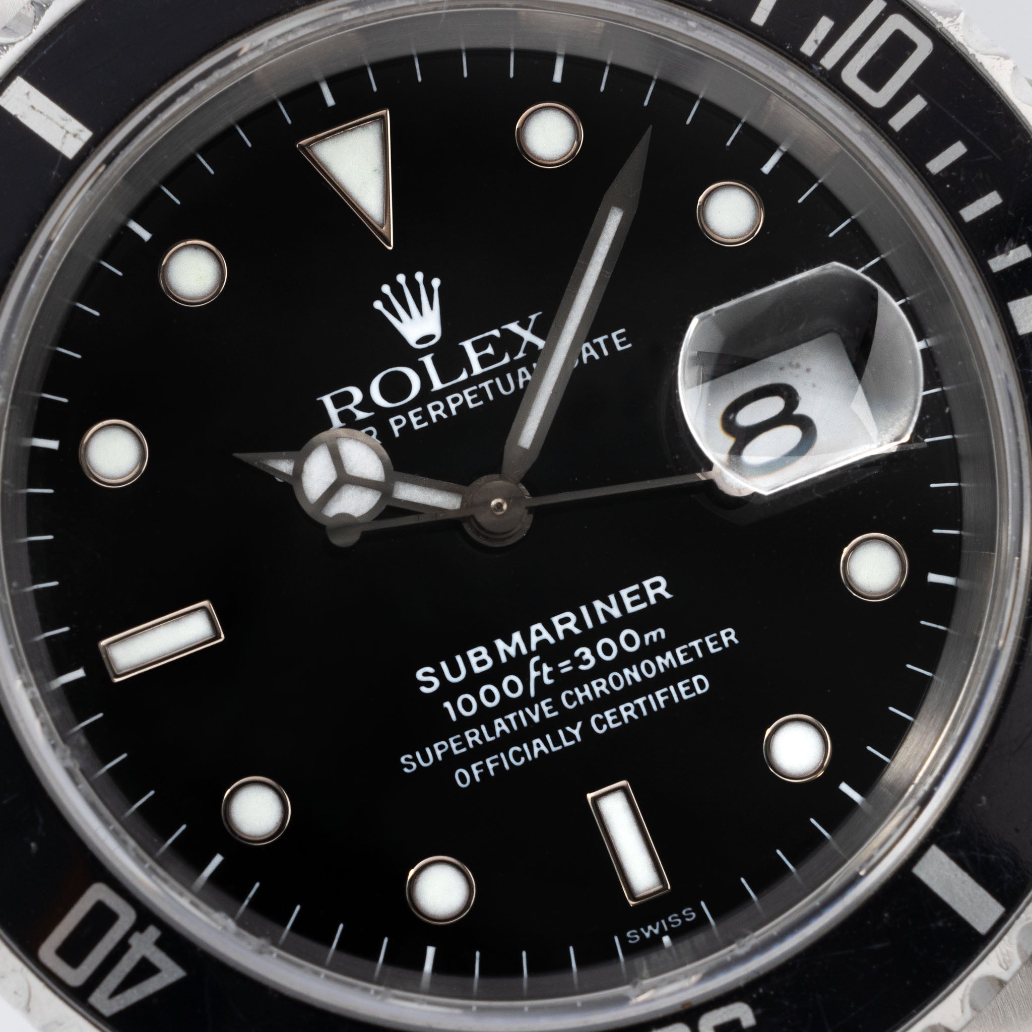 Rolex Submariner Date Referenz 16610 Swiss Only Zifferblatt