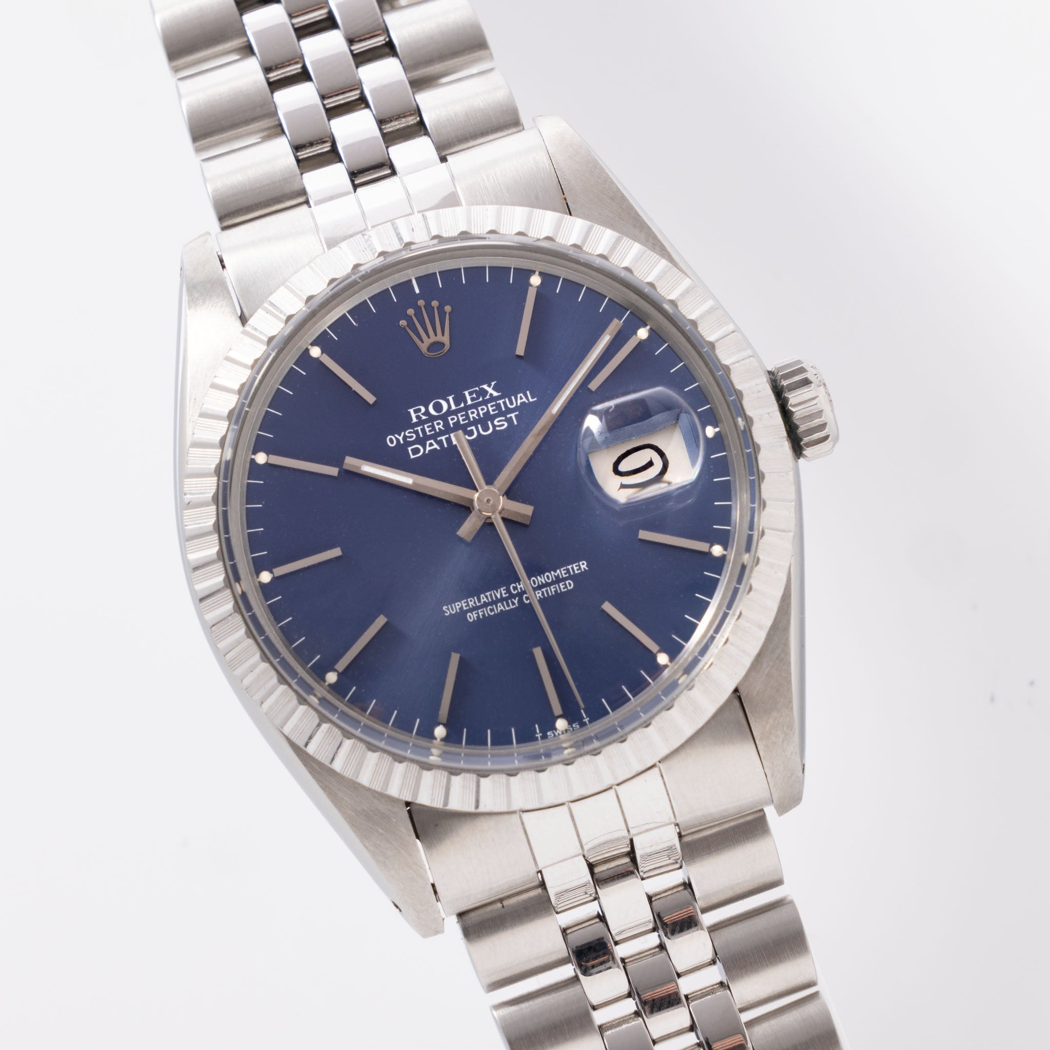 Rolex Datejust 16030 mit blauem Zifferblatt