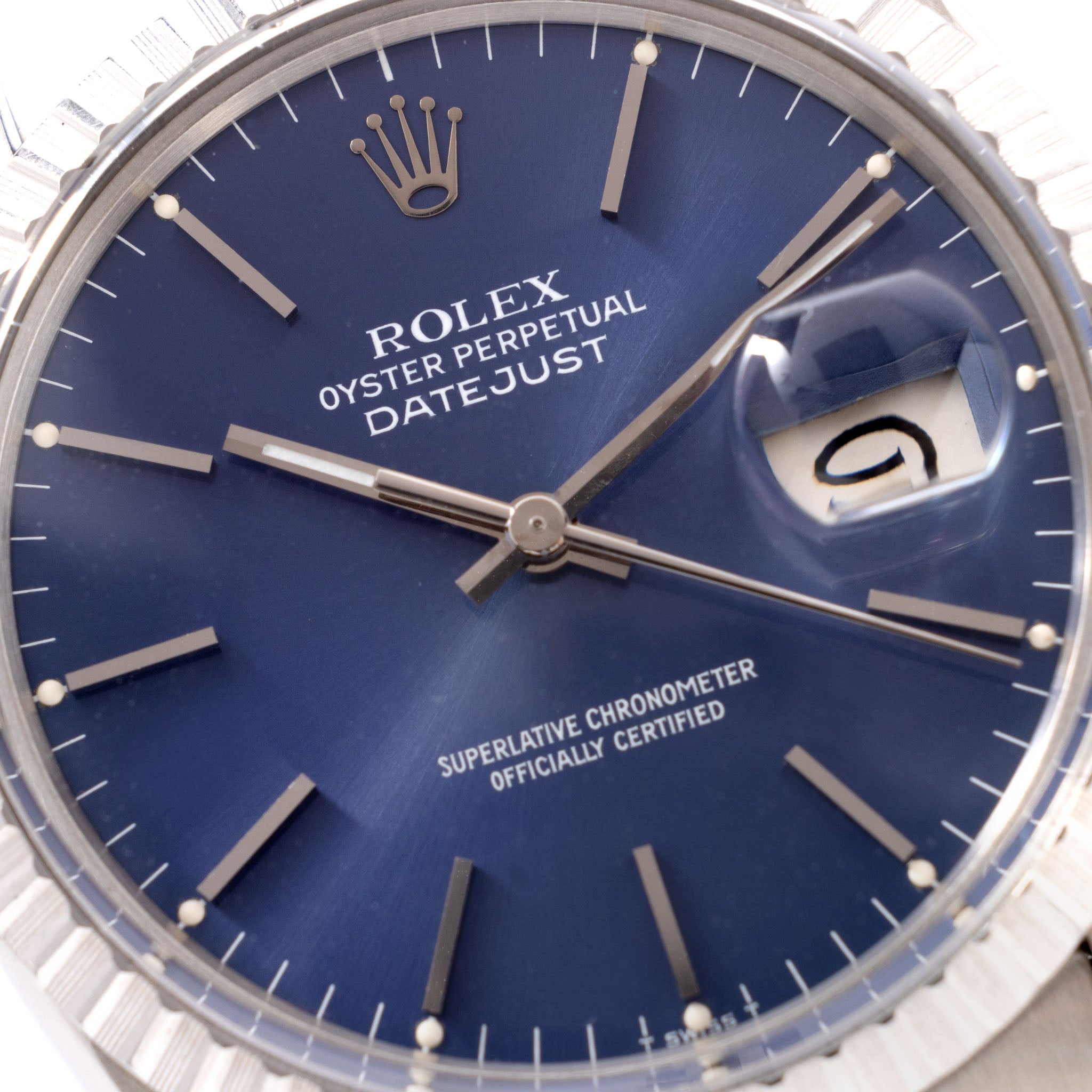 Rolex Datejust 16030 mit blauem Zifferblatt