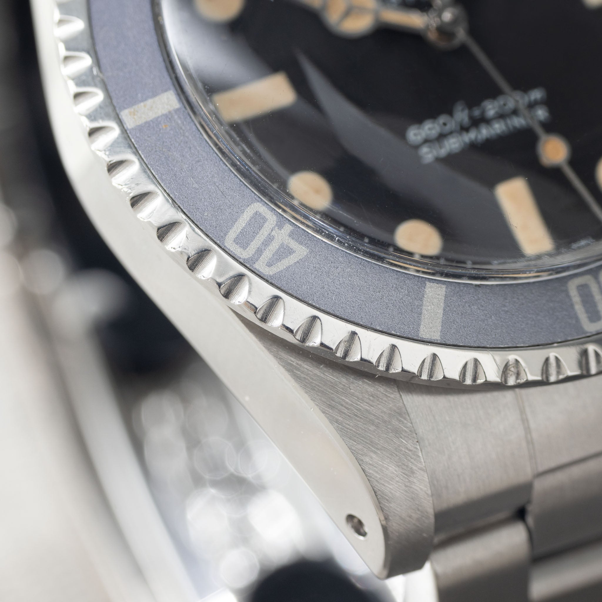 Rolex Submariner 5513  maxi mk1 dial Vivid patina Ghost inlay Bulangandsons signature watch