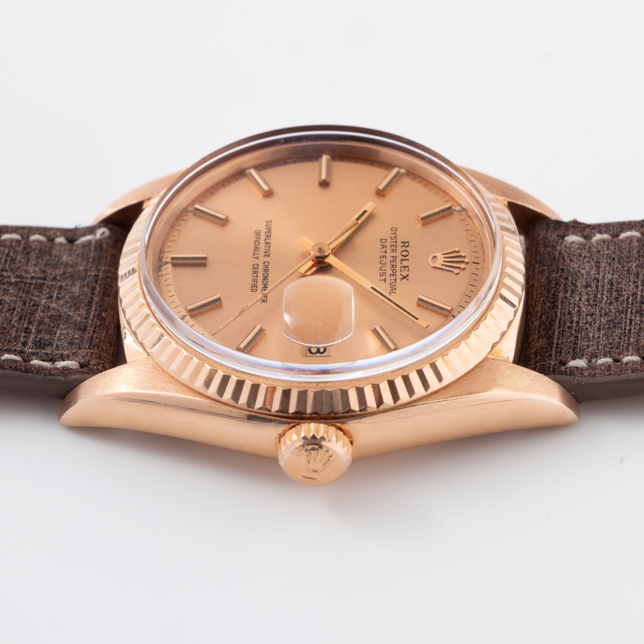 Rolex Datejust in 18k Rose gold ref 1601