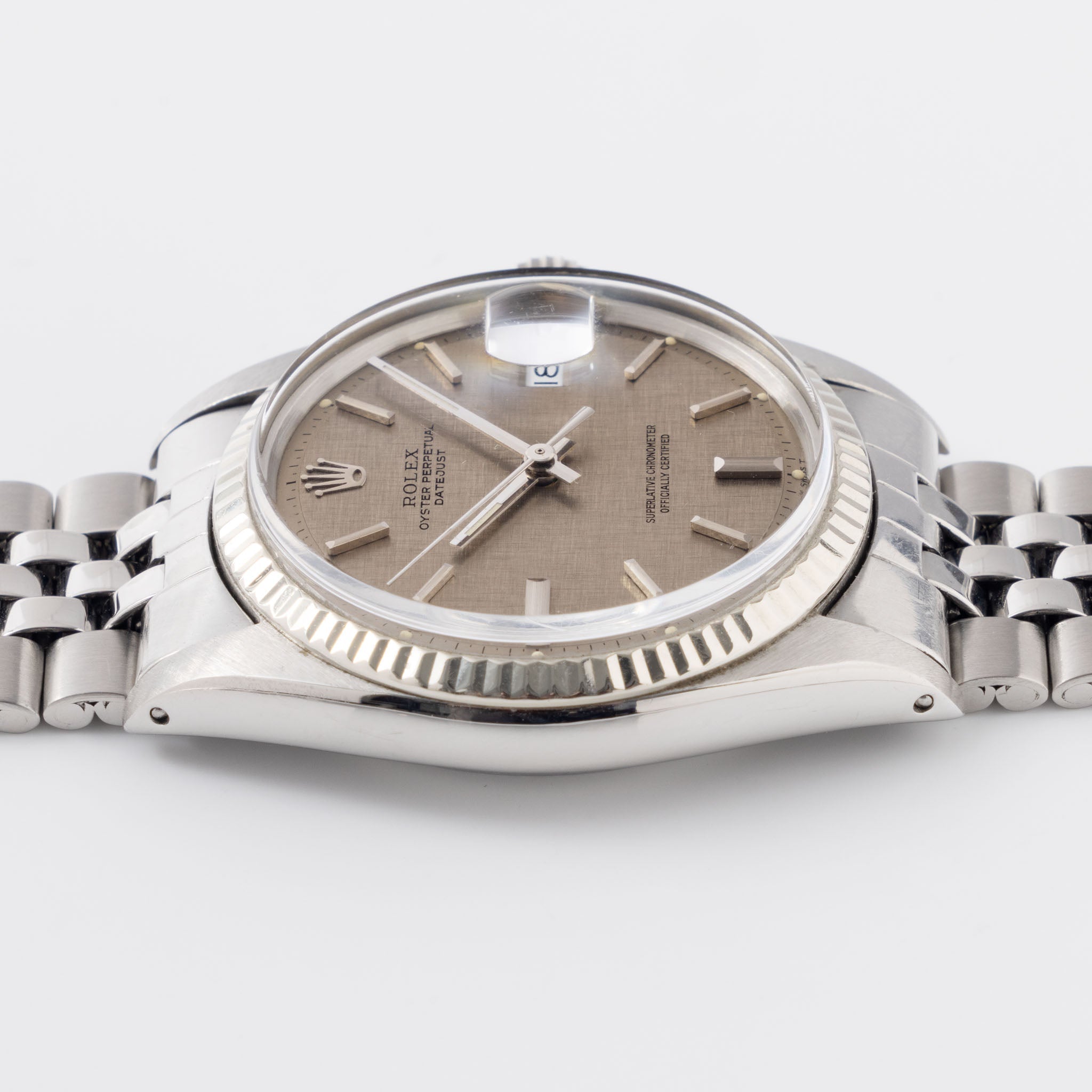 Rolex Datejust Grey Linen dail ref 1601