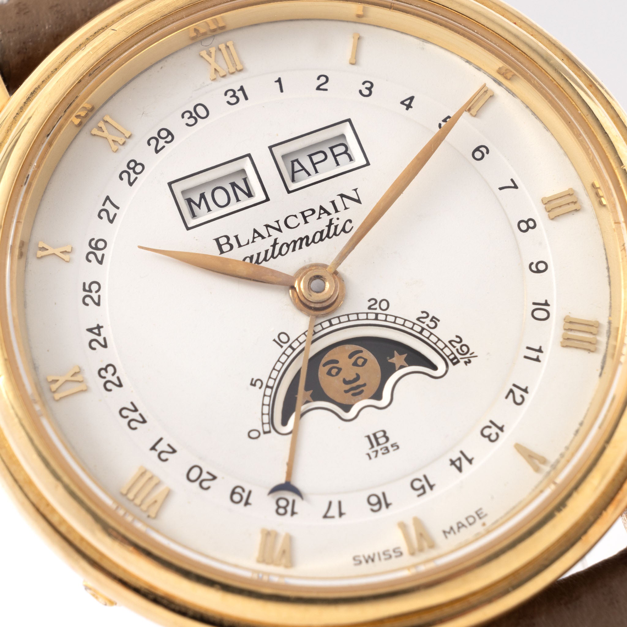 Blancpain Referenz 6595-1418 Villeret Triple Date Kalender in 18 Karat Gelbgold mit Box und Papieren - Vorschau