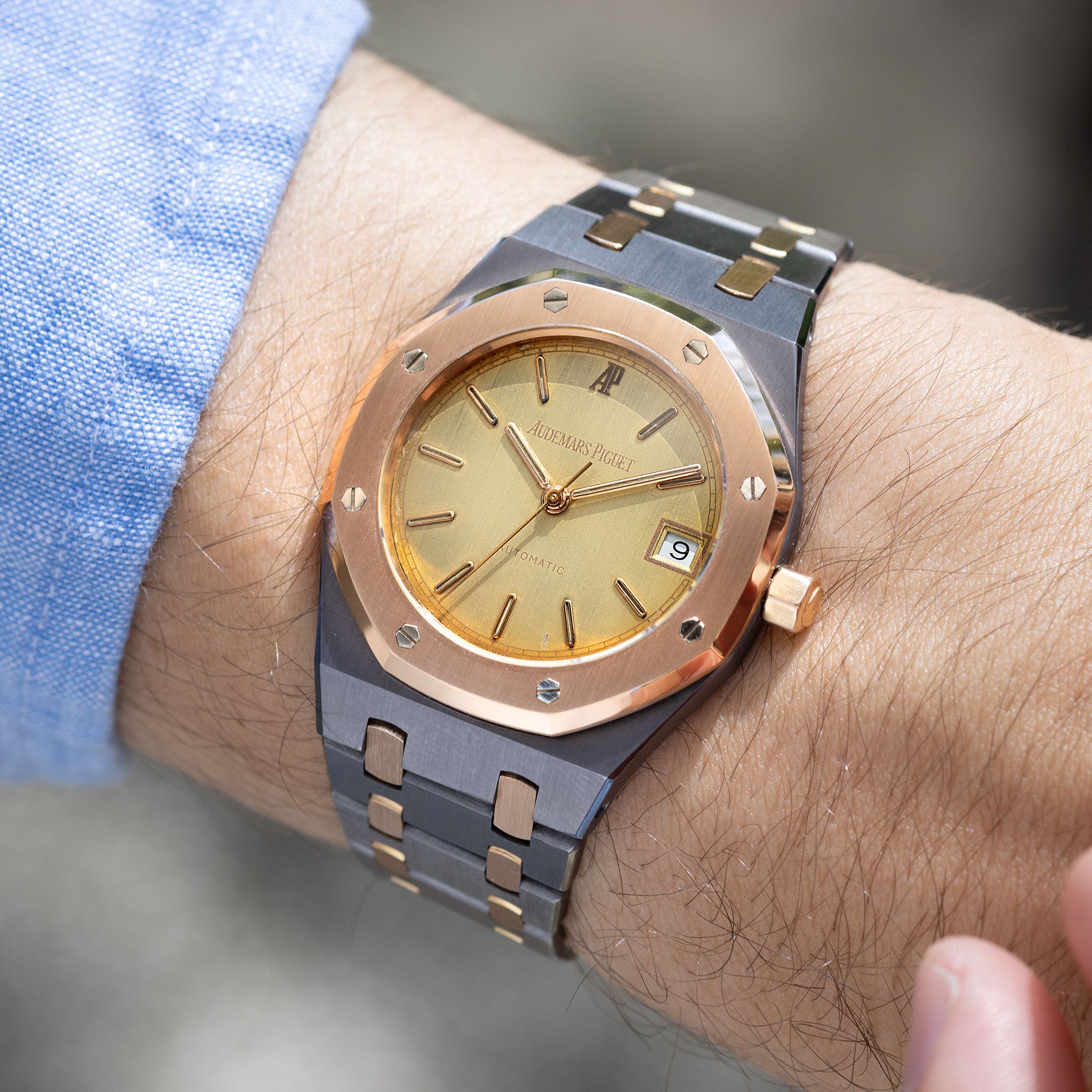 Audemars Piguet Royal Oak 14790TR MK2 Tropical Zifferblatt in Tantalum and Roségold