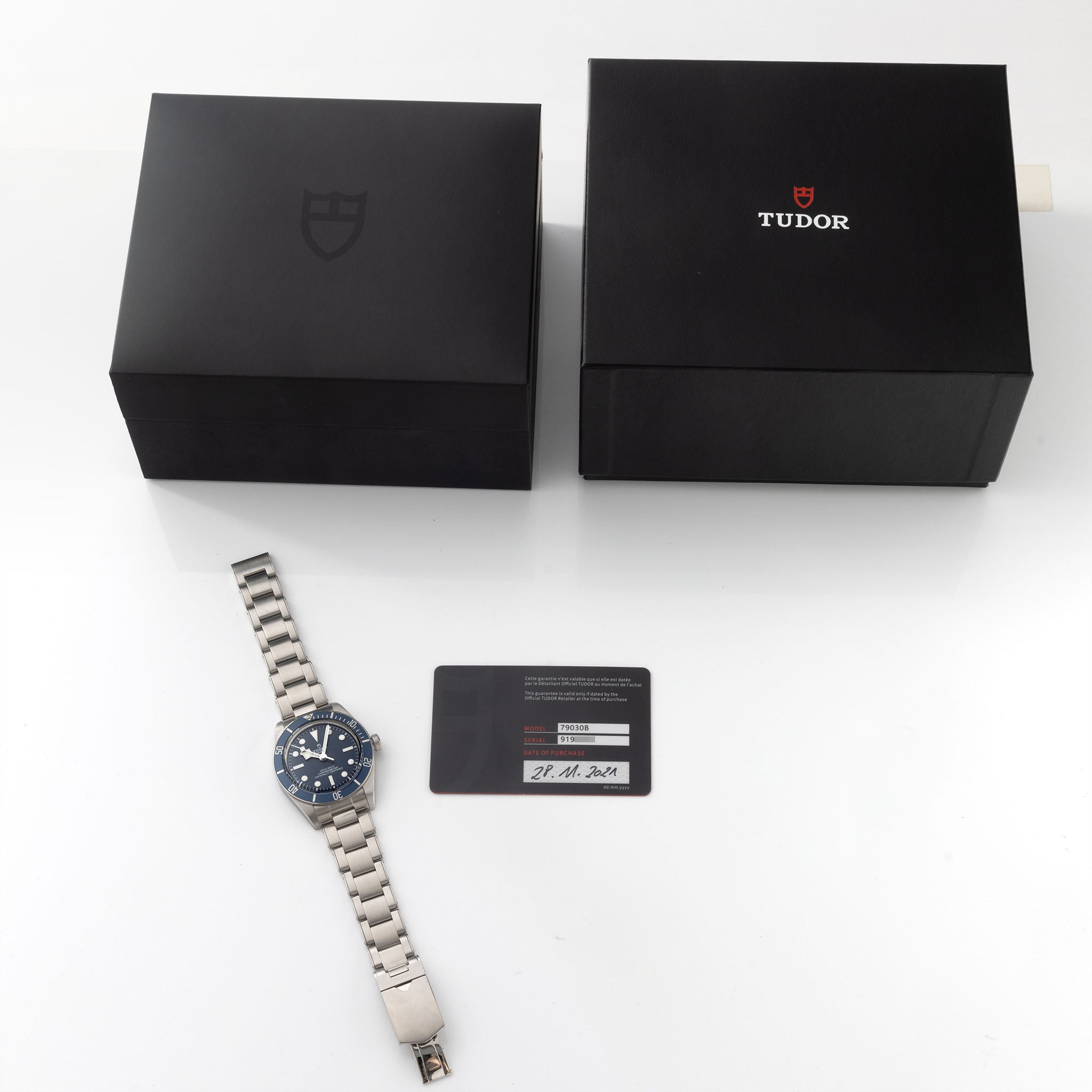 Tudor Black Bay Fifty-Eight in Blau und Full Set Referenz 79030B