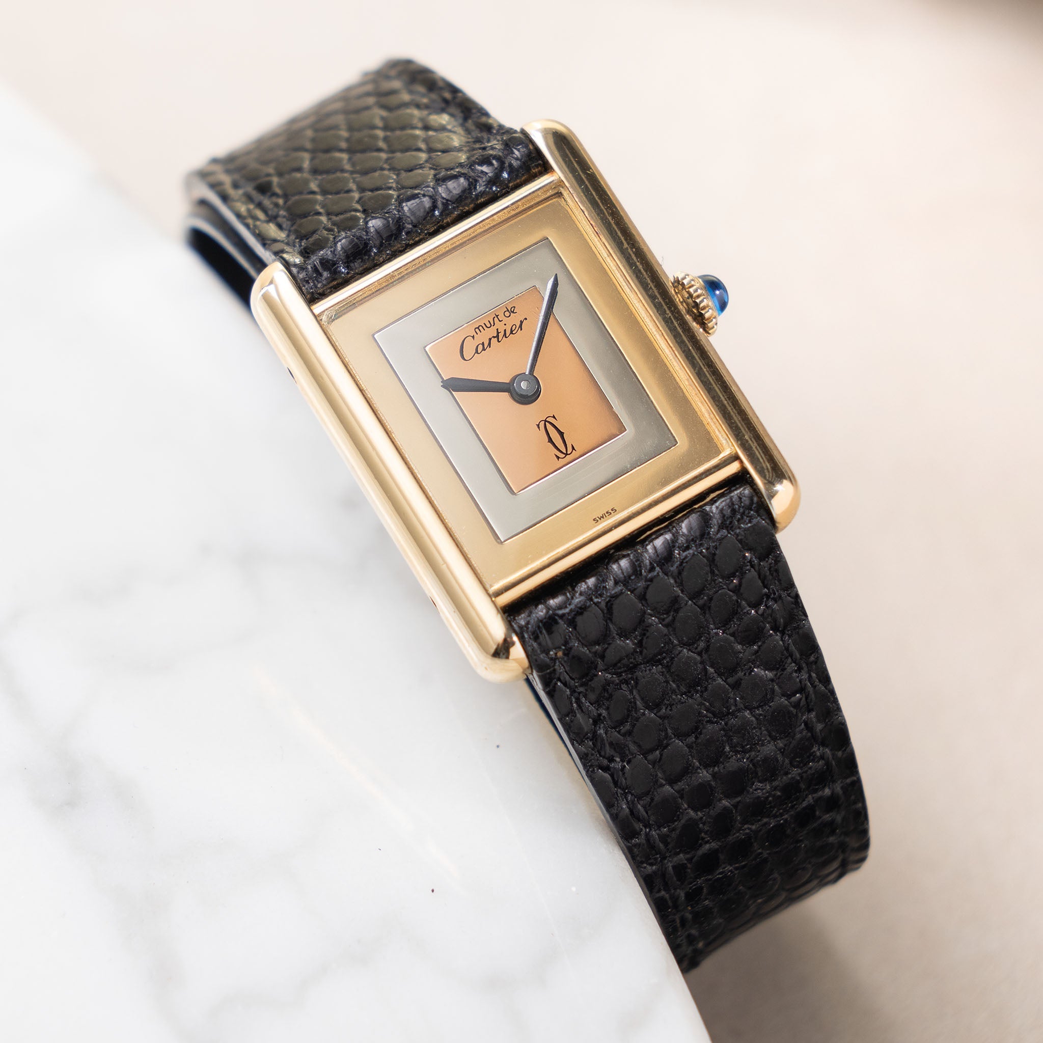 Cartier Tank Must de Cartier Trinity dial handwound