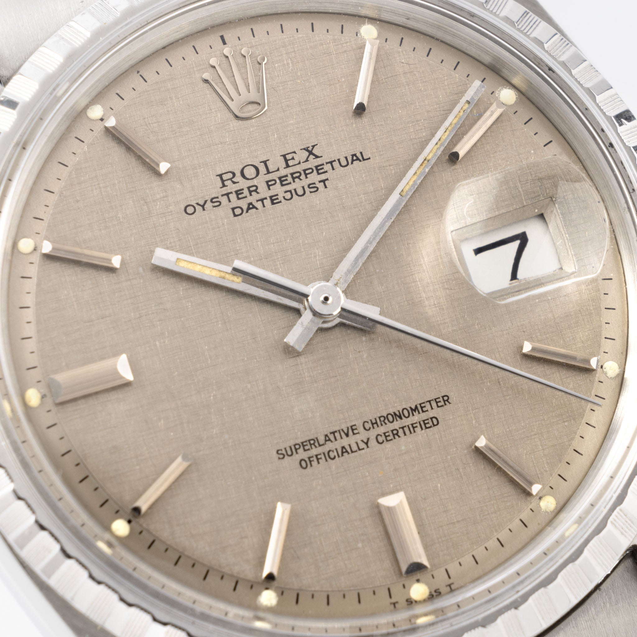 Rolex Datejust Grey Linen Dial Ref 1603