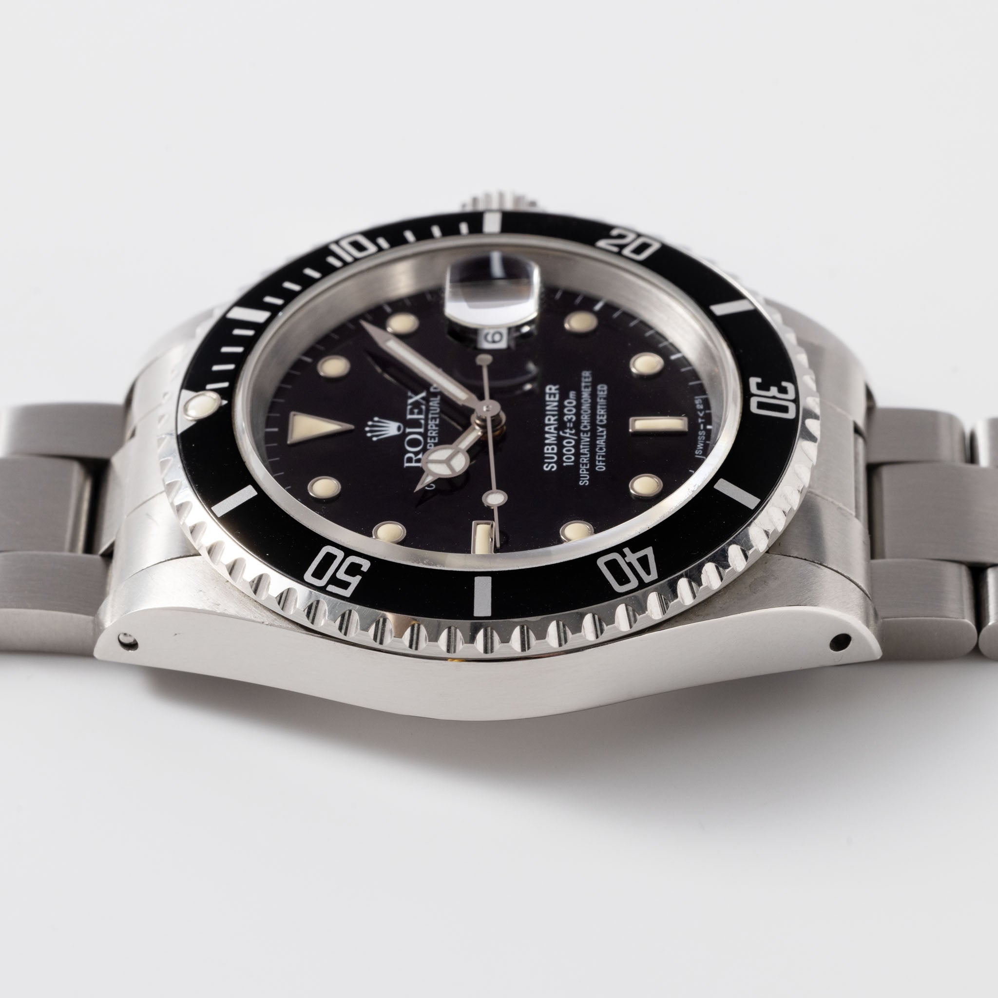 Rolex Submariner Date Referenz 16610 Tritium Zifferblatt mit Box und Accessoires