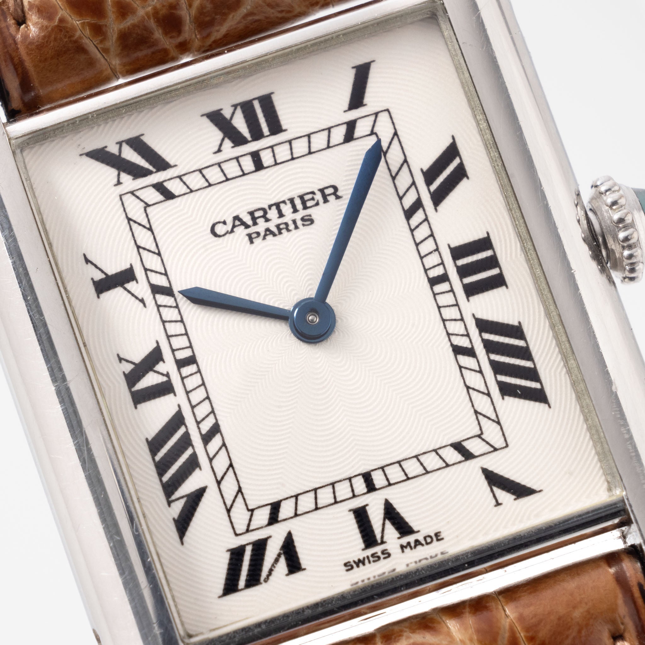 Cartier Tank Louis ultraflat platinum ref 1601 1 Pre-CPCP