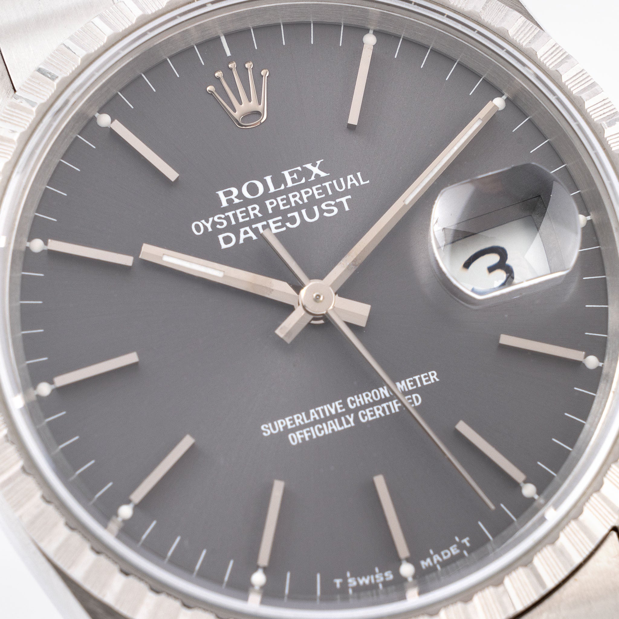 Rolex Datejust Grey dial ref 16220 