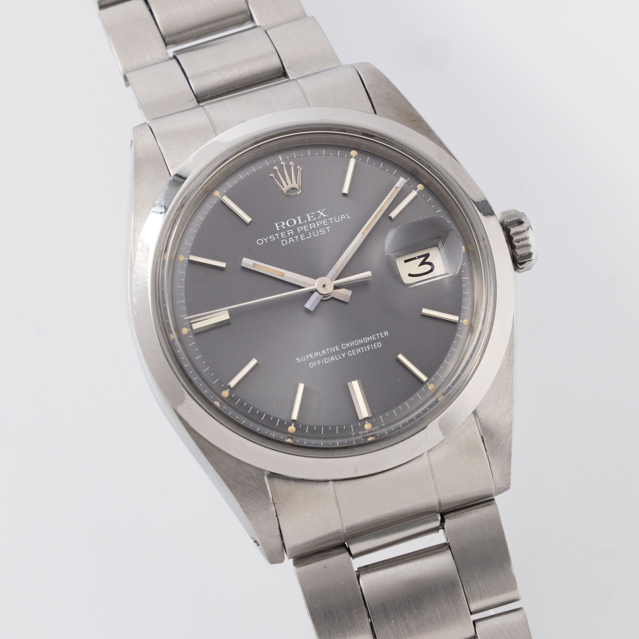 Rolex Datejust Grey Soleil Dial Ref. 1600