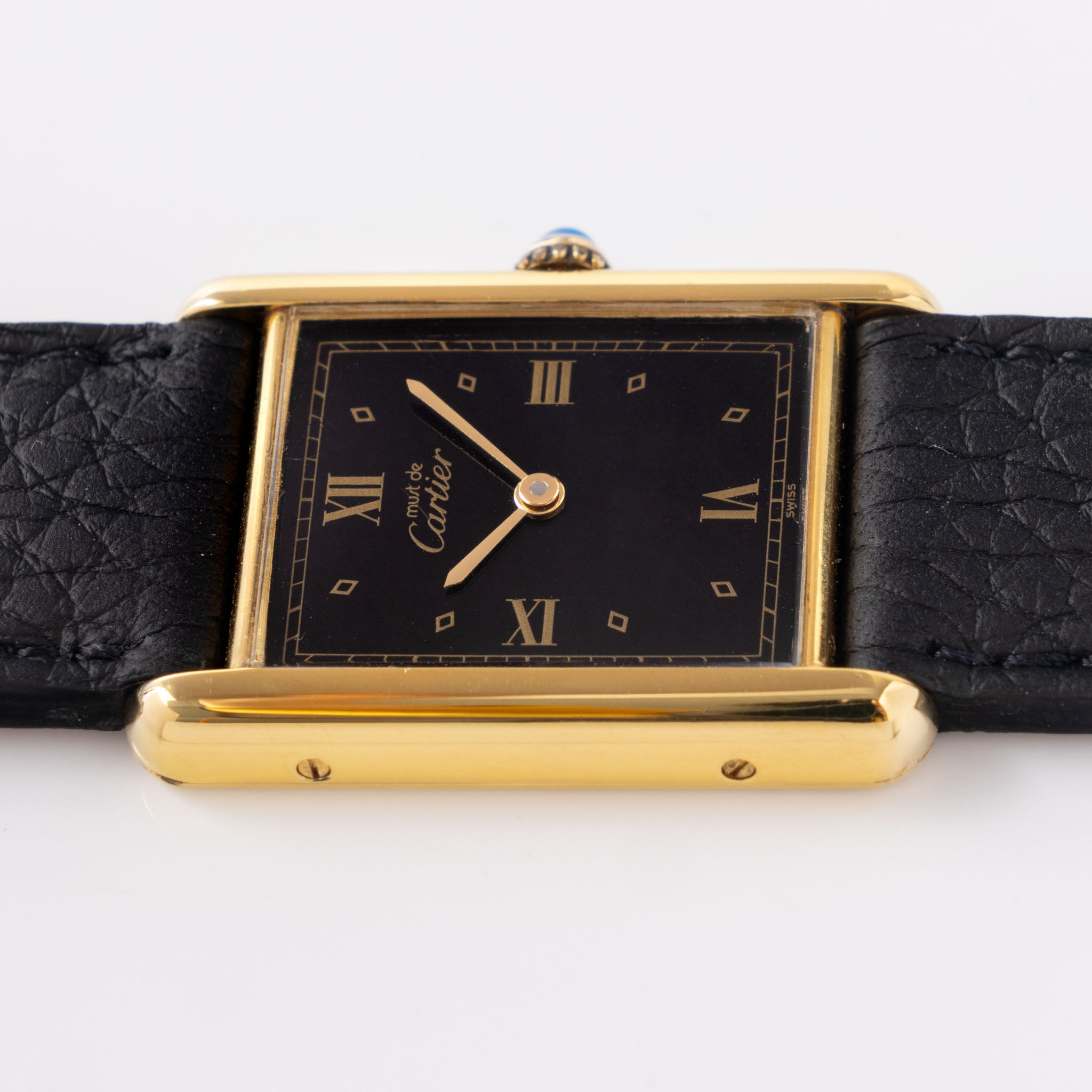 Cartier Tank Must de Cartier Black Dial with Box and Papers Ref. 59005