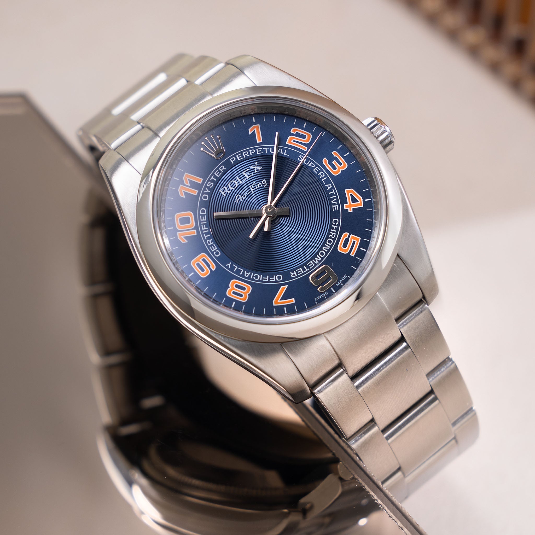 Rolex Air-King Concentric Blue Dial Ref. 114200