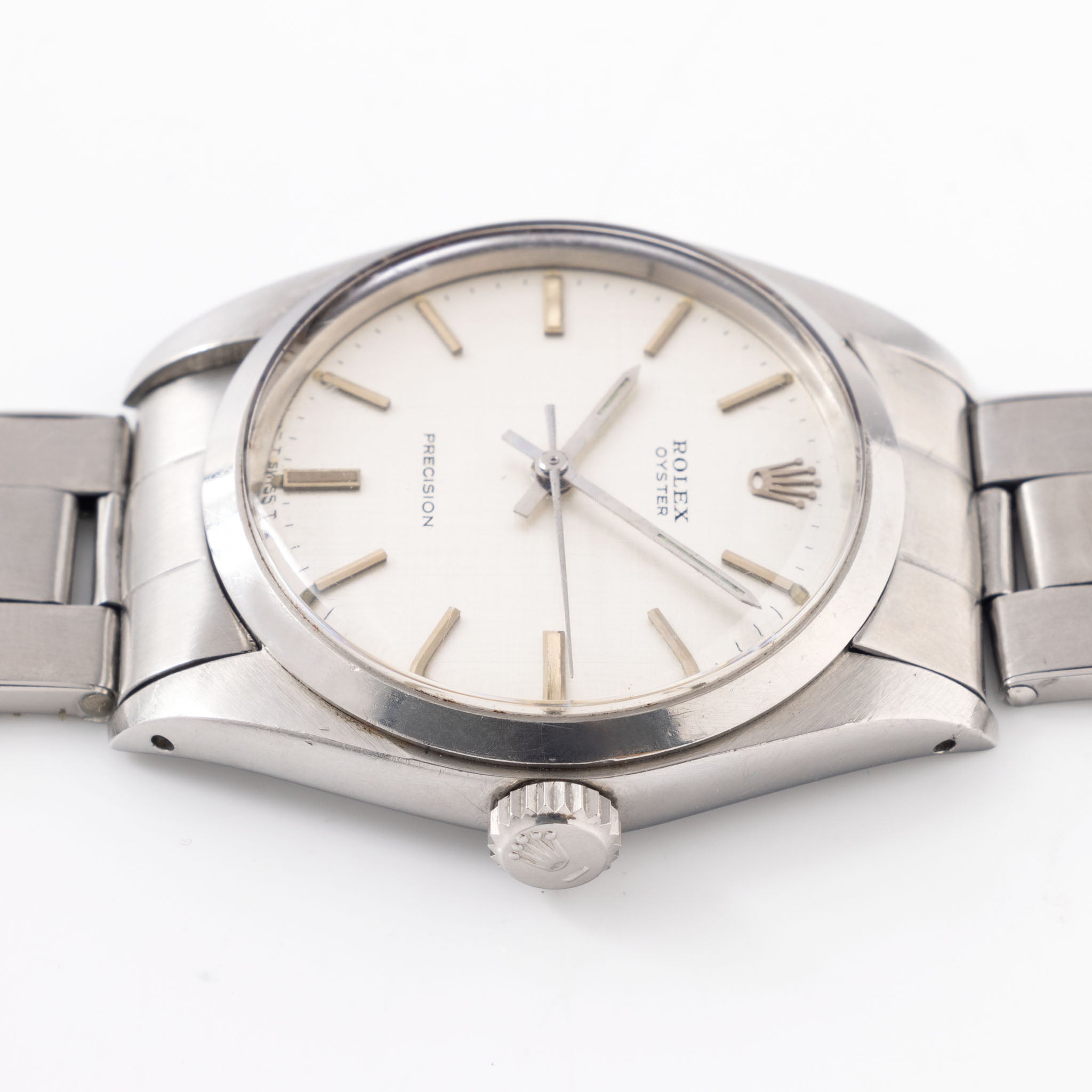 Rolex Oyster Precision Silver Linen Dial "Fuerza del Perú" Ref. 6426