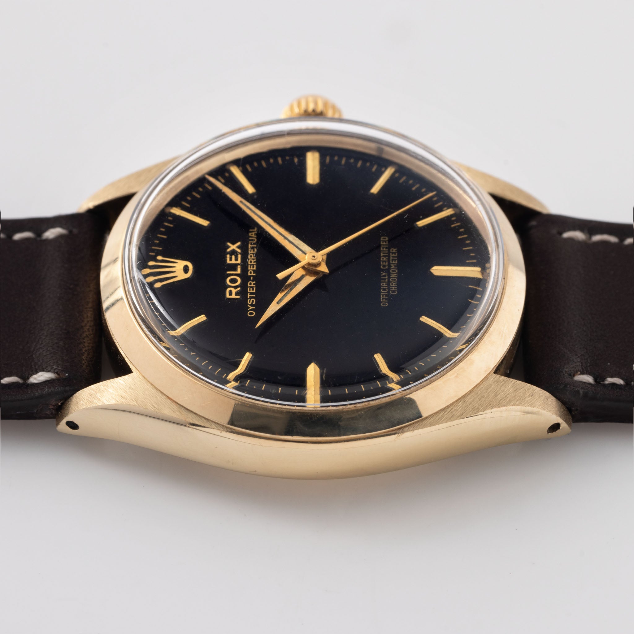 Rolex Oyster Perpetual "OCC" Gilt Dial in 9kt Yellow Gold Ref. 6564