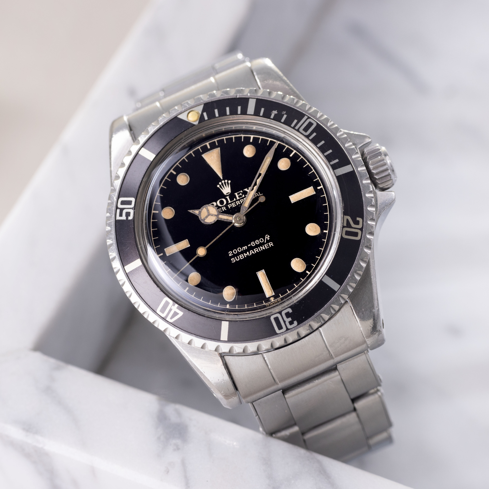 Rolex Submariner 5512 two liner Chapter ring Gilt dial "original owner provenance"