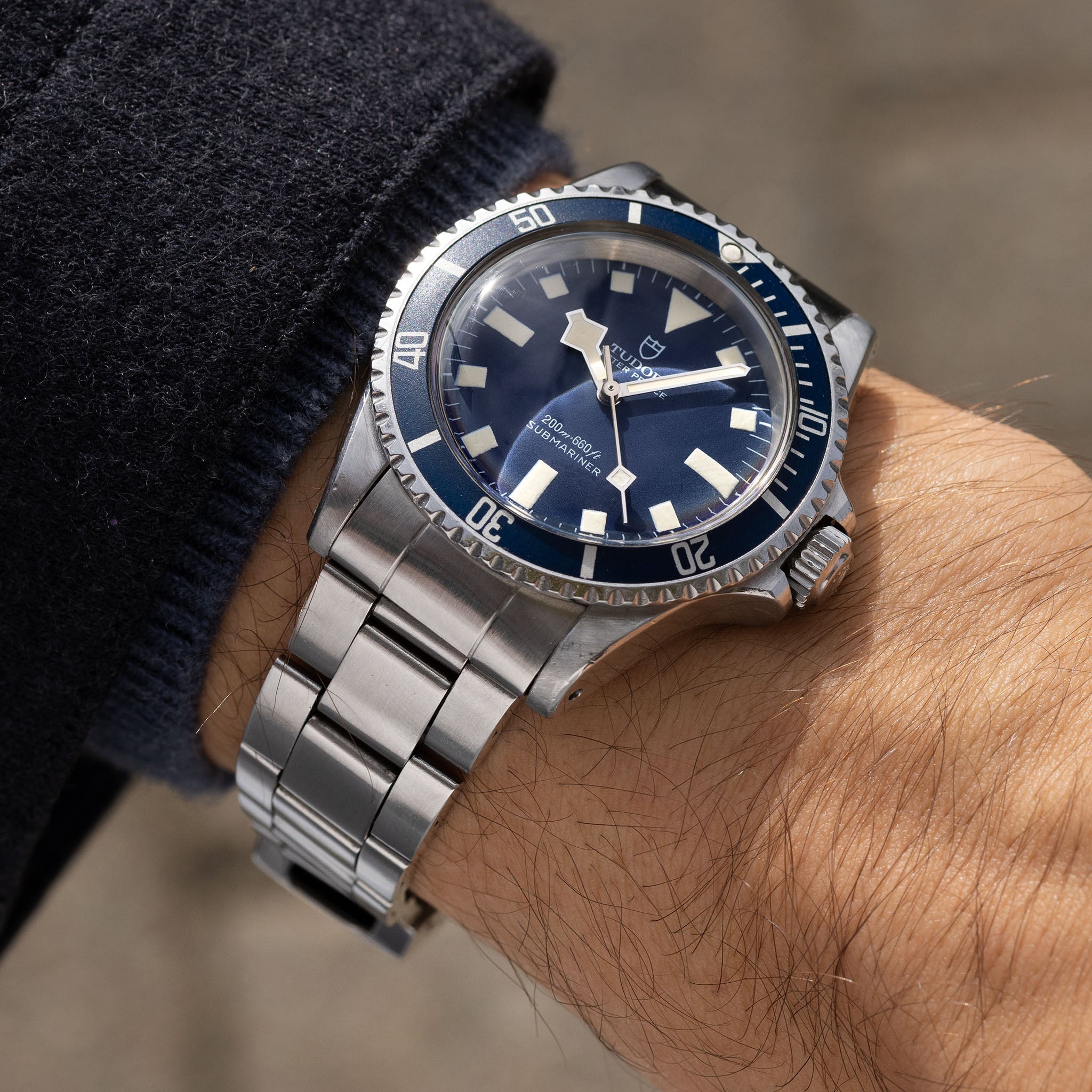 Tudor Submariner Snowflake no date 7016/0 blue dial - incoming