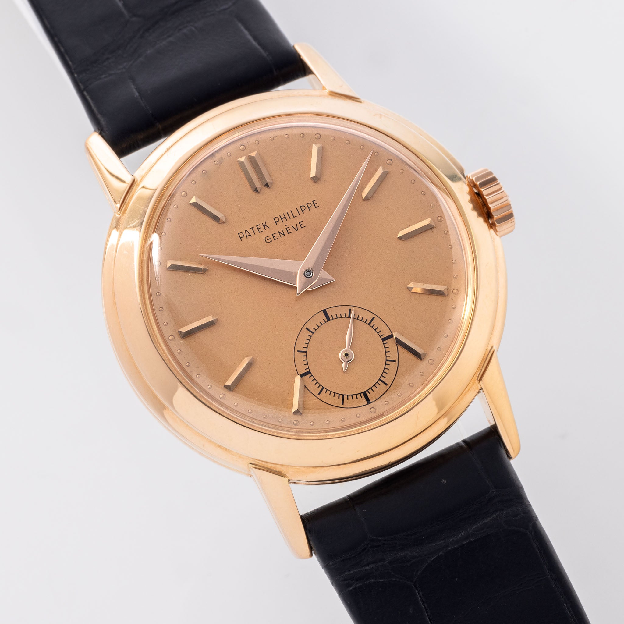 Patek Philippe Calatrava in 18k Rose Gold Ref. 2455R Salmon Dial and Patek Service