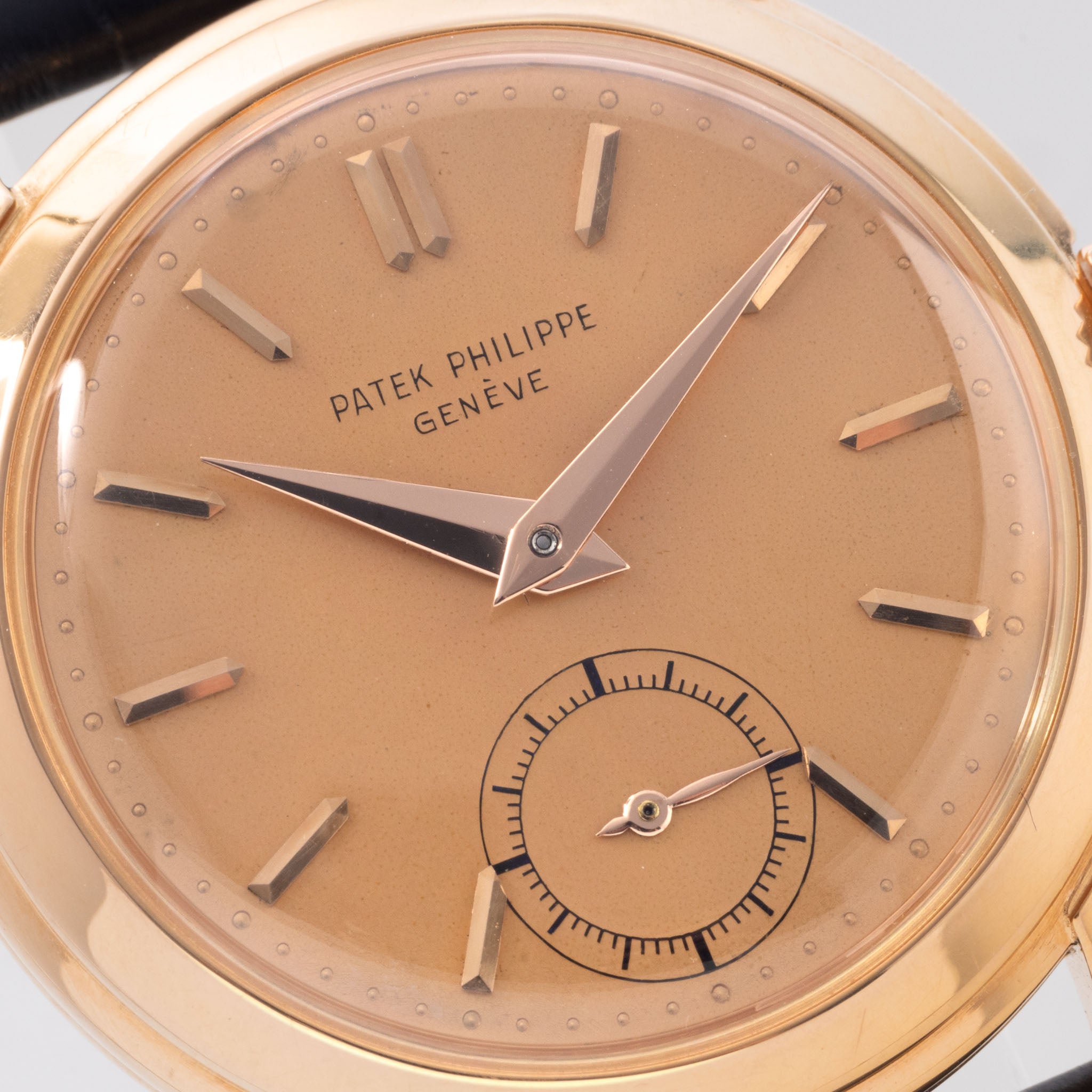 Patek Philippe Calatrava in 18k Rose Gold Ref. 2455R Salmon Dial and Patek Service