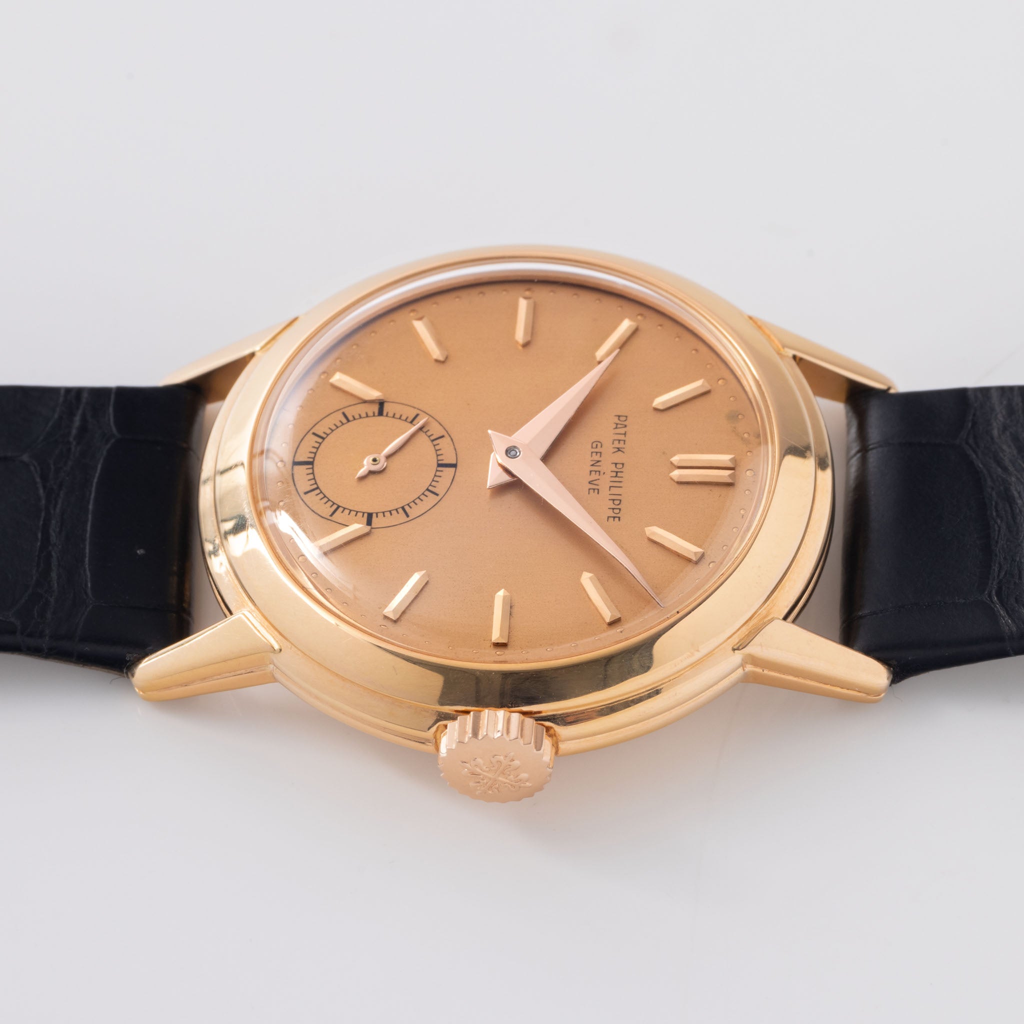 Patek Philippe Calatrava in 18k Rose Gold Ref. 2455R Salmon Dial and Patek Service