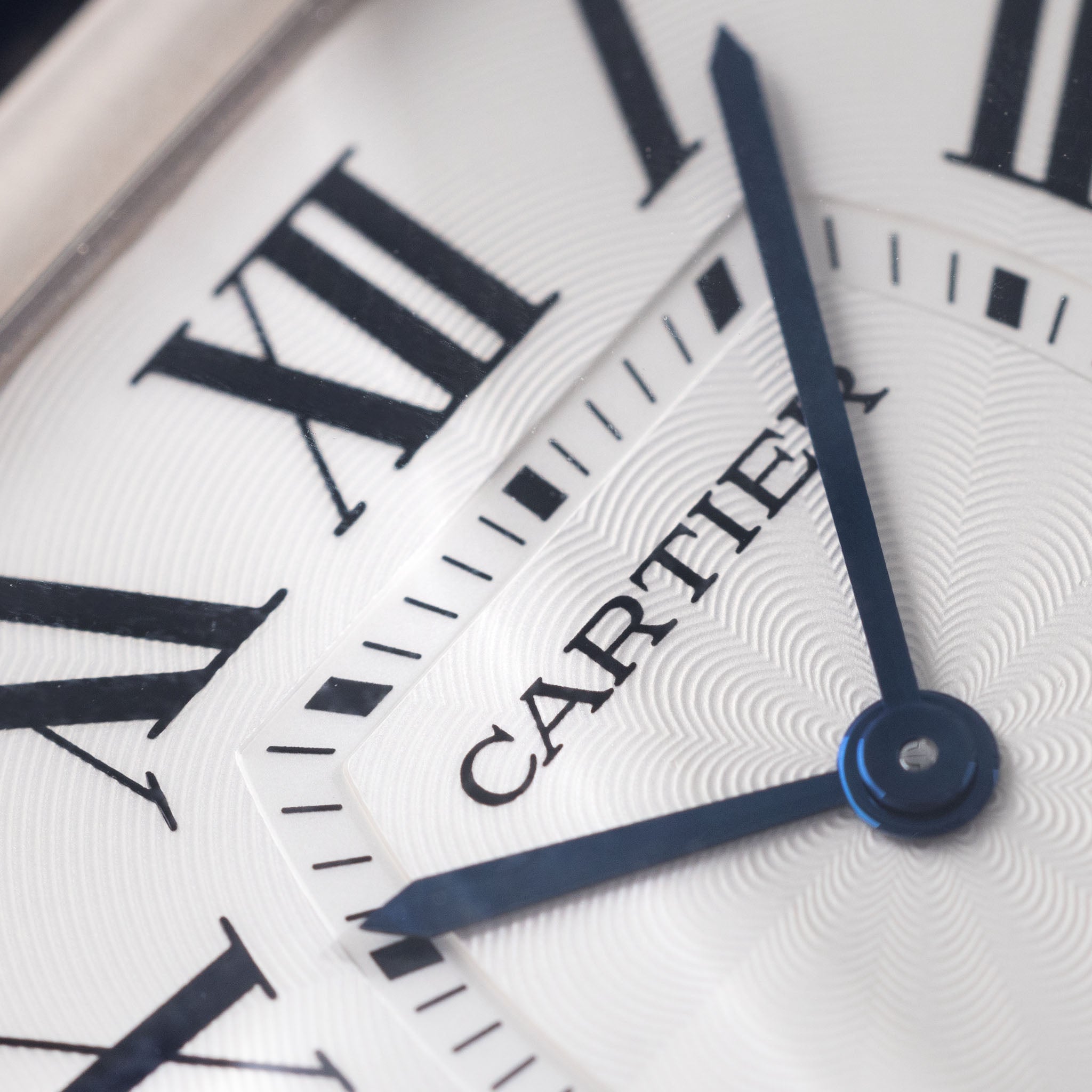 Cartier Tortue Grand in 18k White Gold "Guilloché" Dial Ref. 3798