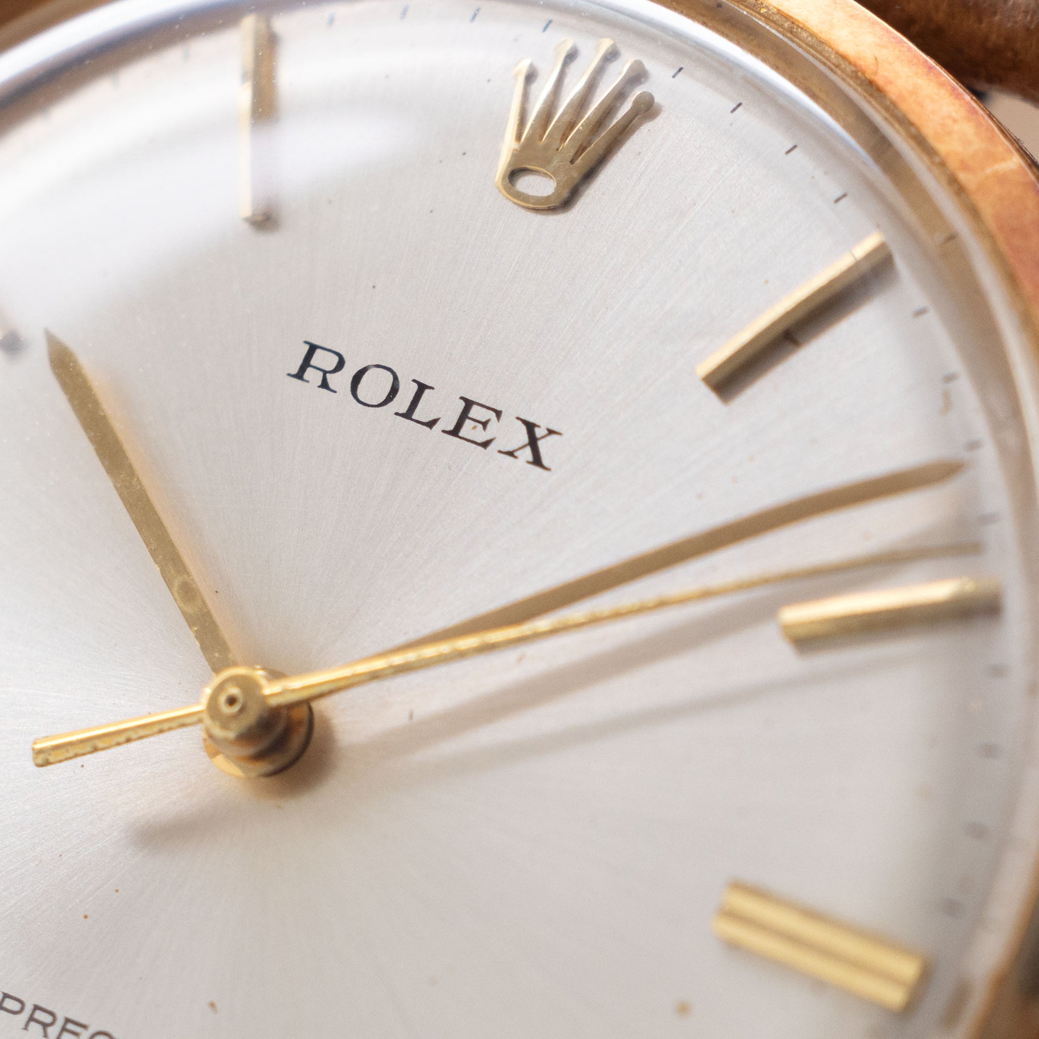 Rolex Precision in 18k Yellow Gold "Rai Uno" Provenance Ref. 9659 Silver Dial