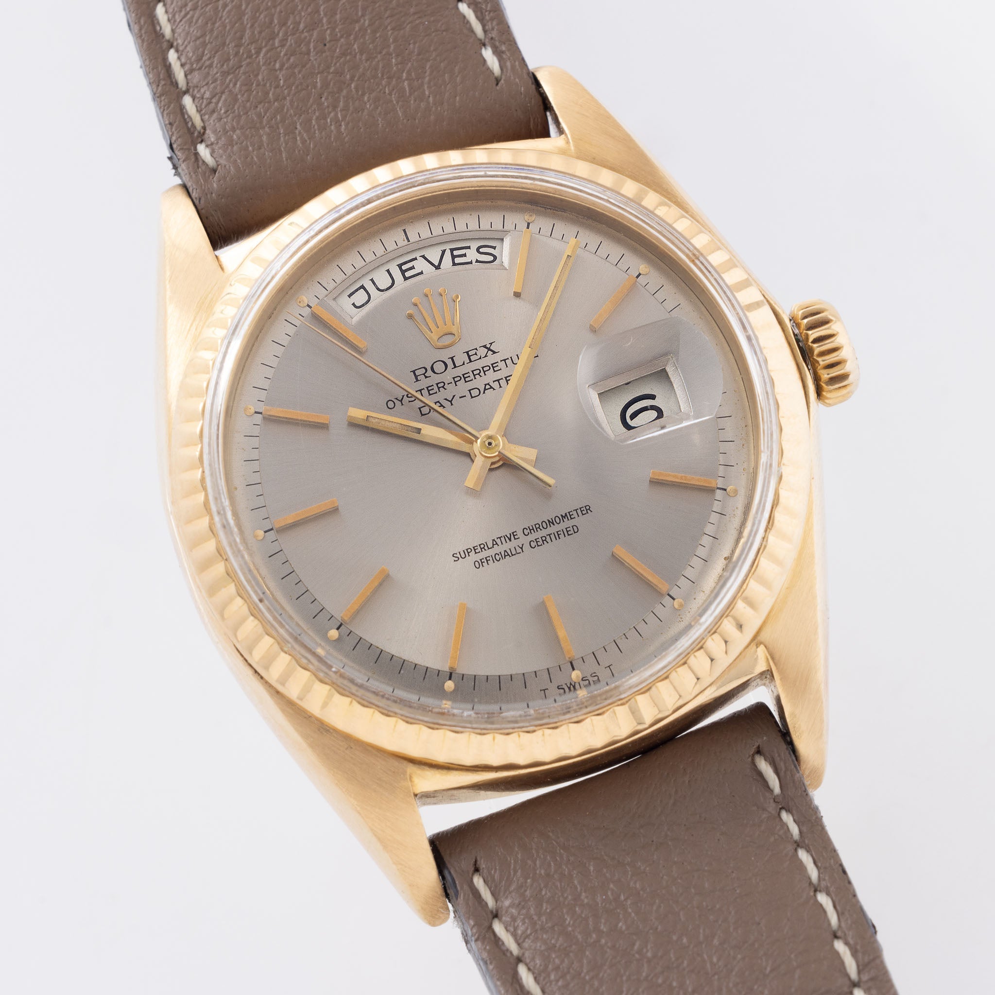 Rolex Day-date  light grey soleil  dial ref 1803