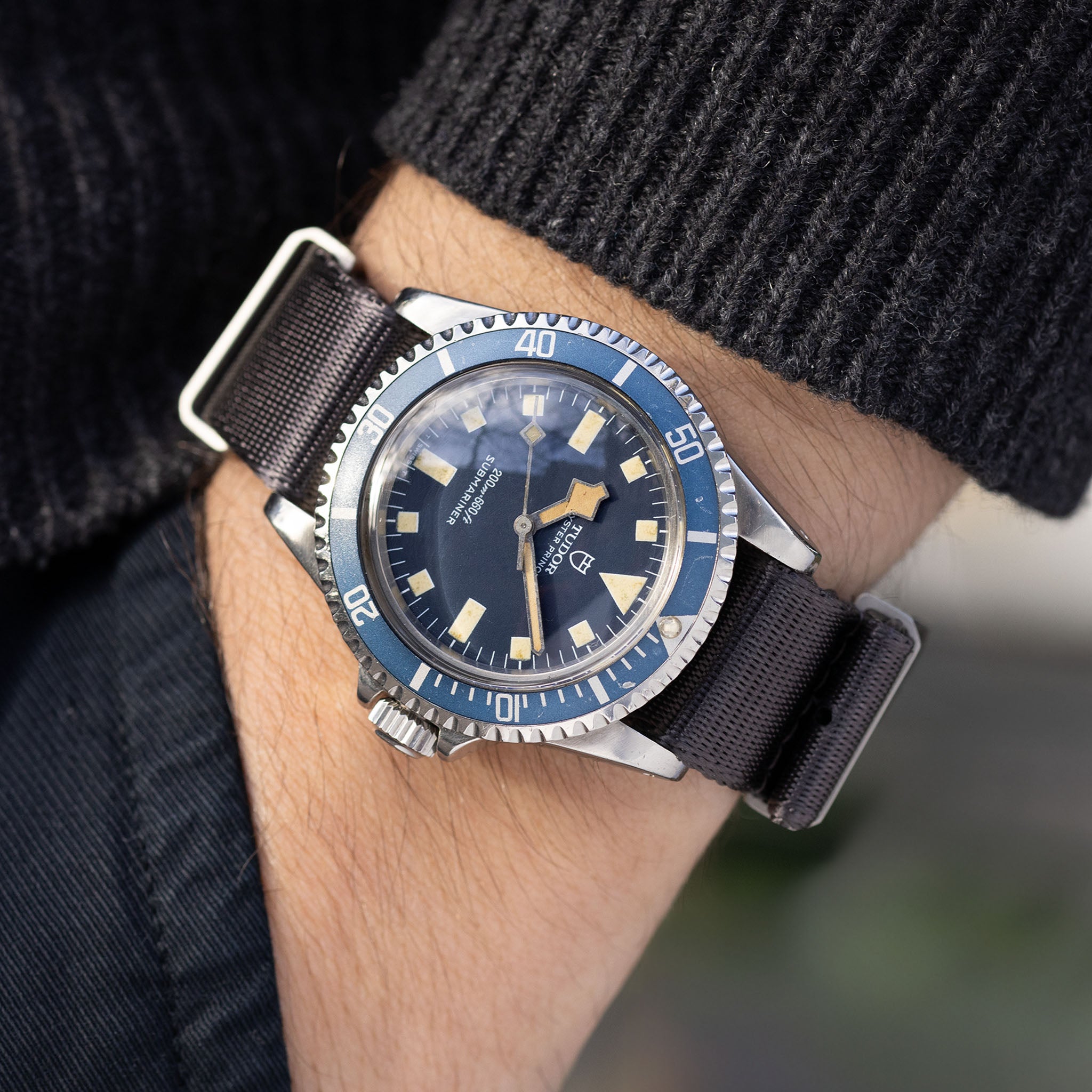 Tudor Marine Nationale MN 80 Snowflake Submariner 9401/ 0 with Copy of Ledgers