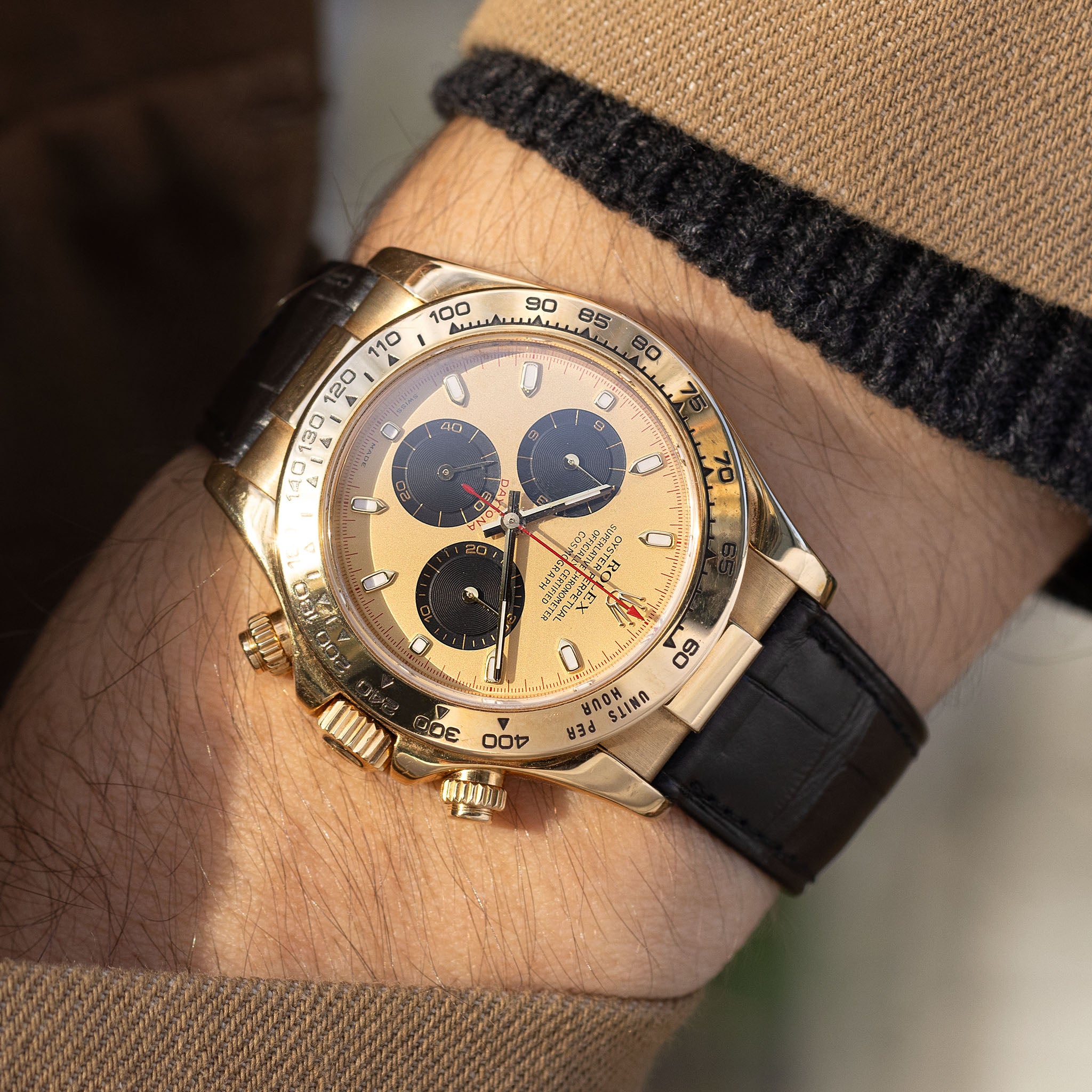 Rolex Daytona “Lemon” Dial in 18k Yellow Gold Ref. 116518