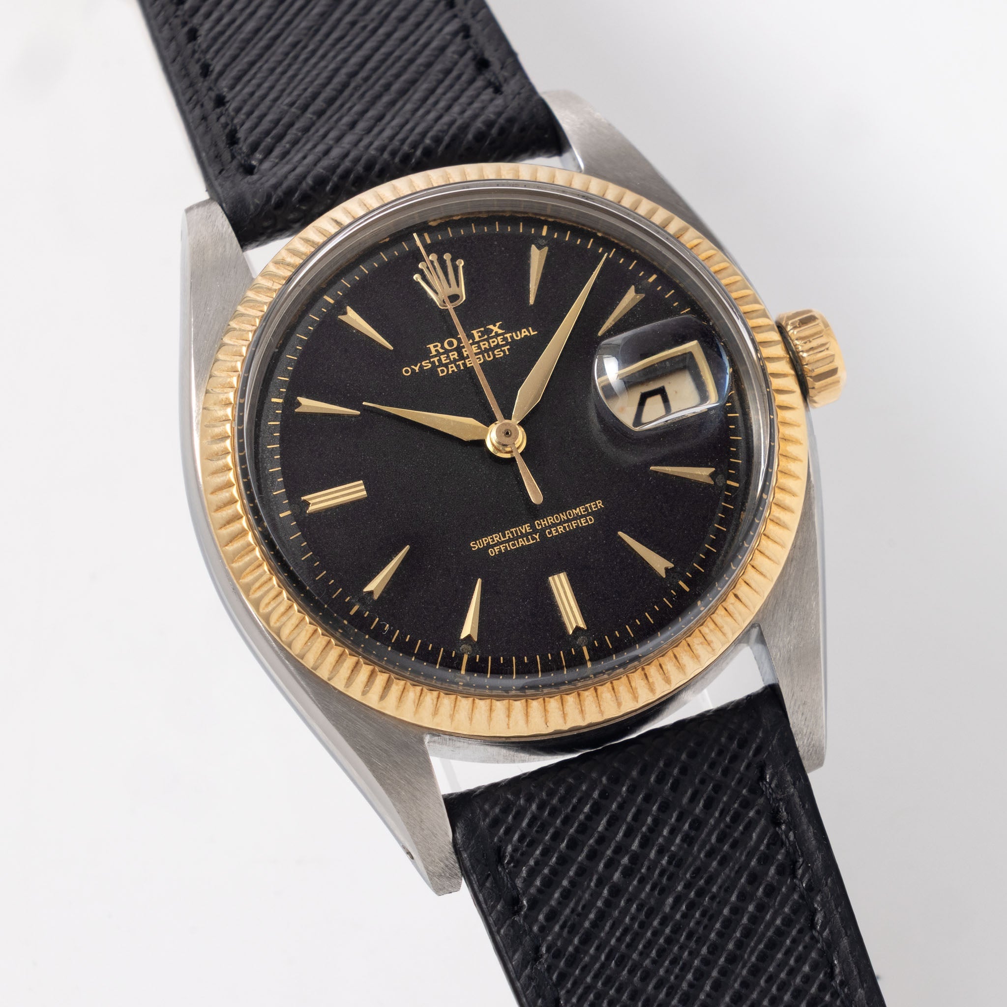 Rolex Datejust Gilt Dial ref. 6605 Steel and Gold Execution