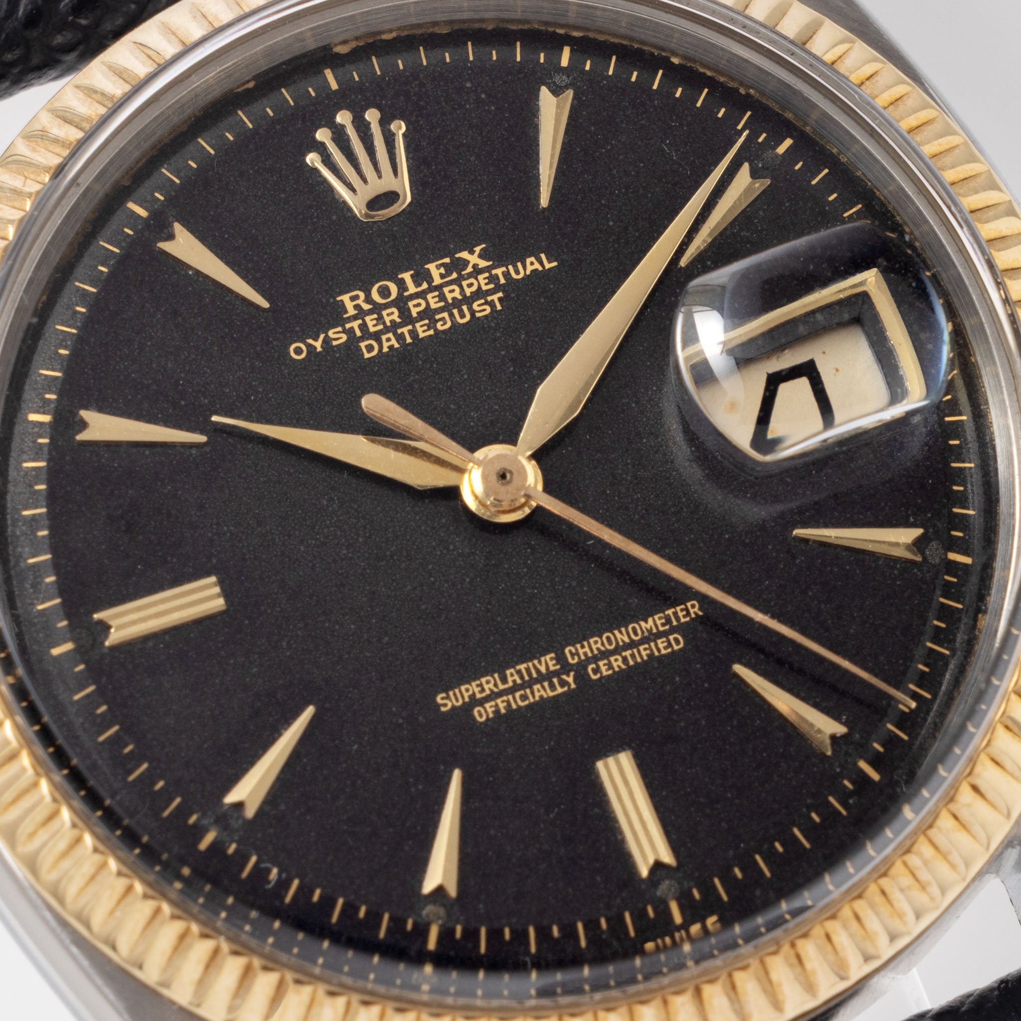 Rolex Datejust Gilt Dial ref. 6605 Steel and Gold Execution