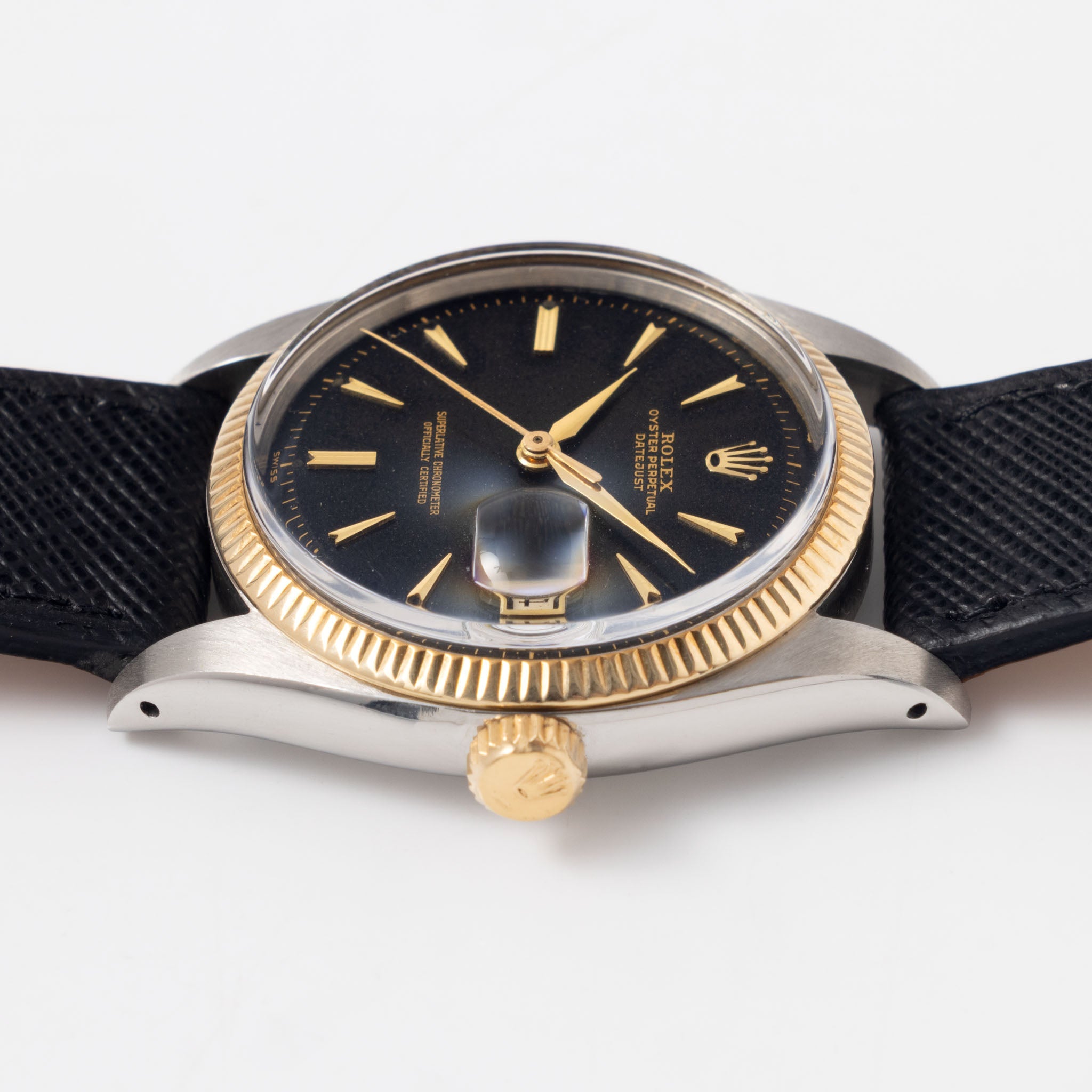 Rolex Datejust Gilt Dial ref. 6605 Steel and Gold Execution