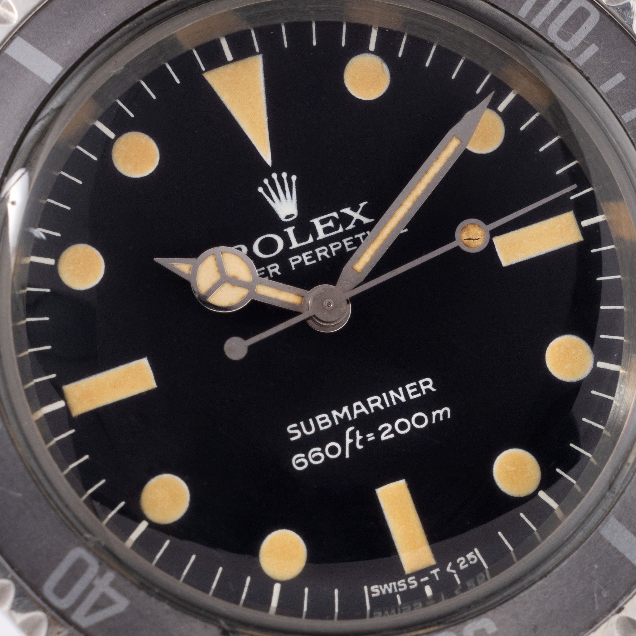 Rolex Submariner 5513 Maxi Mk2 Dial Ghost Inlay and Vivid Patina with Guarantee Paper