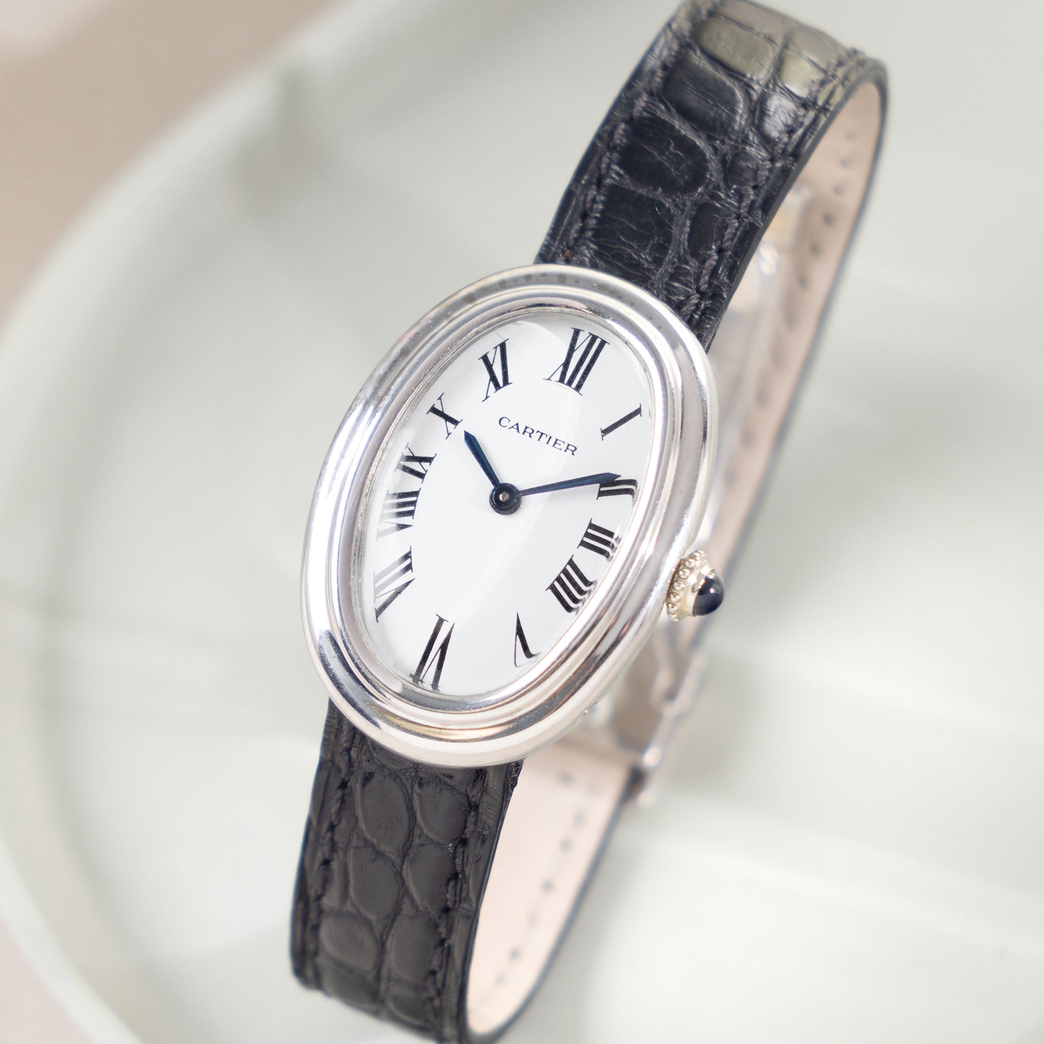 Cartier Baignoire 18K White Gold “Paris” Dial Ref. 78094