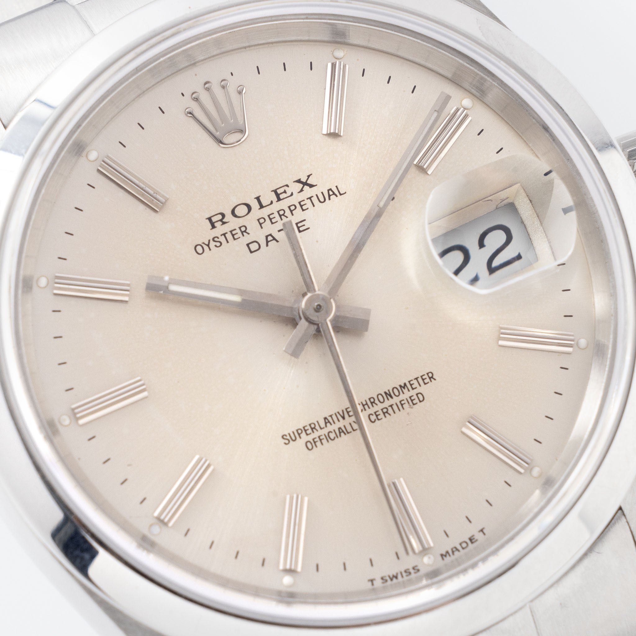 Rolex Oyster Perpetual Date Silver Dial Ref. 15200