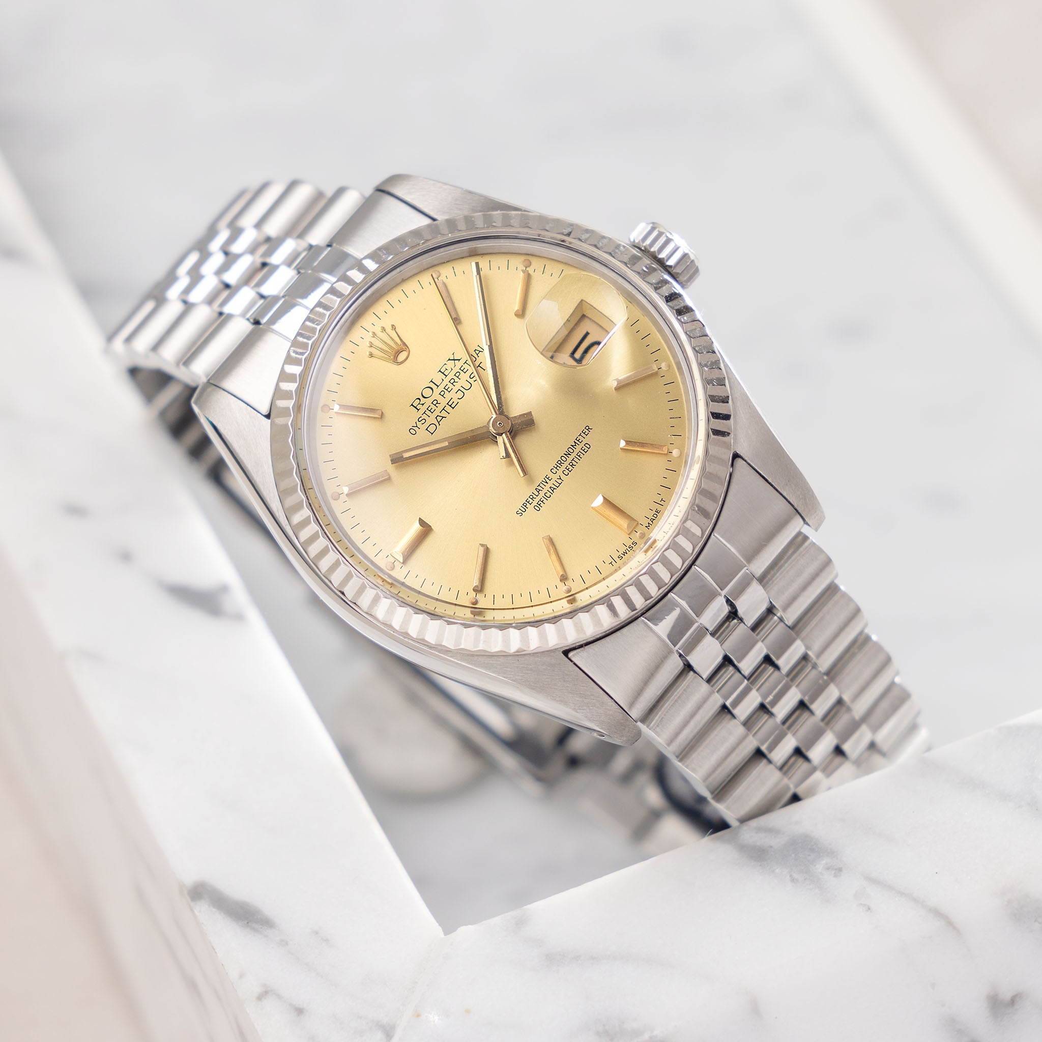 Rolex Datejust Champagne Dial Ref. 16014