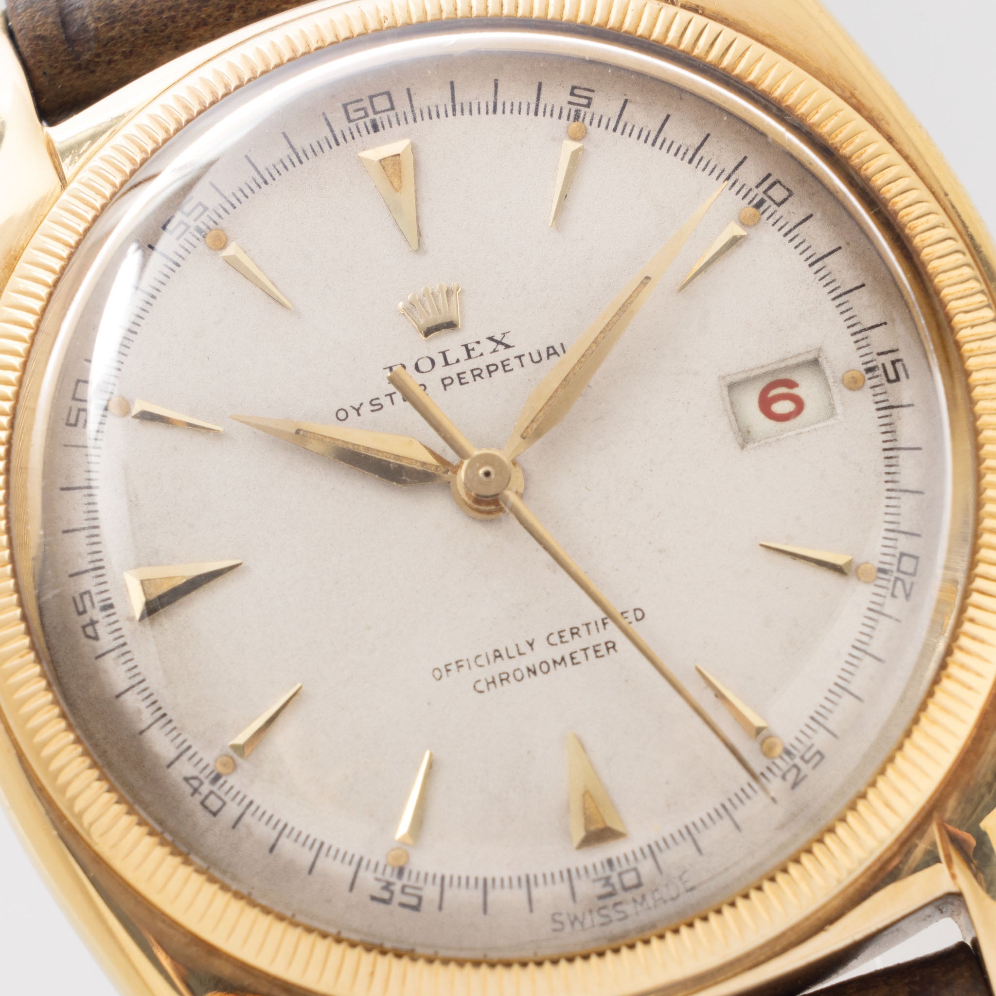 Rolex Oyster Perpetual Ovettone in 18K Yellow Gold Ref. 6075