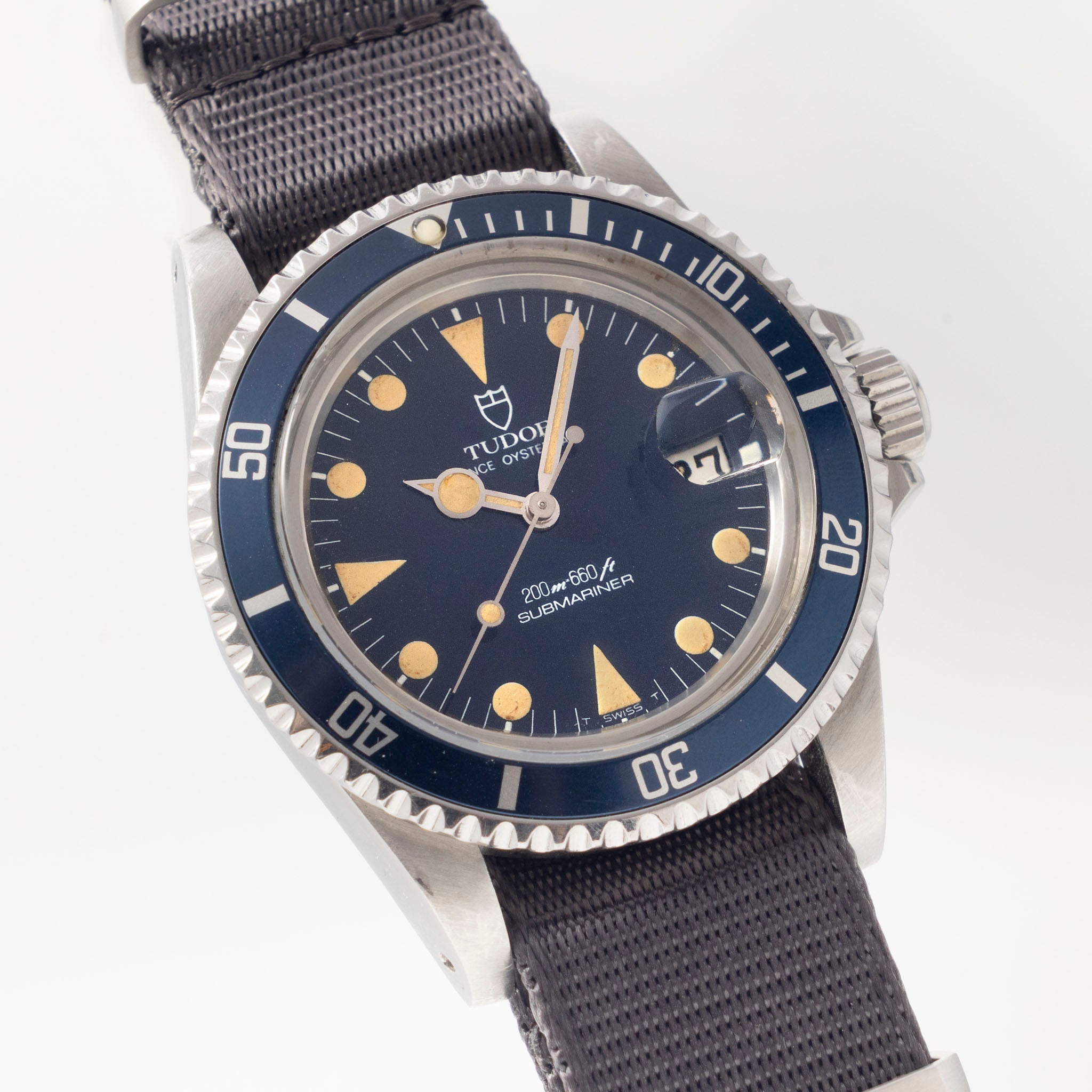 Tudor Submariner Date Blue Dial "Lollipop" Ref. 76100
