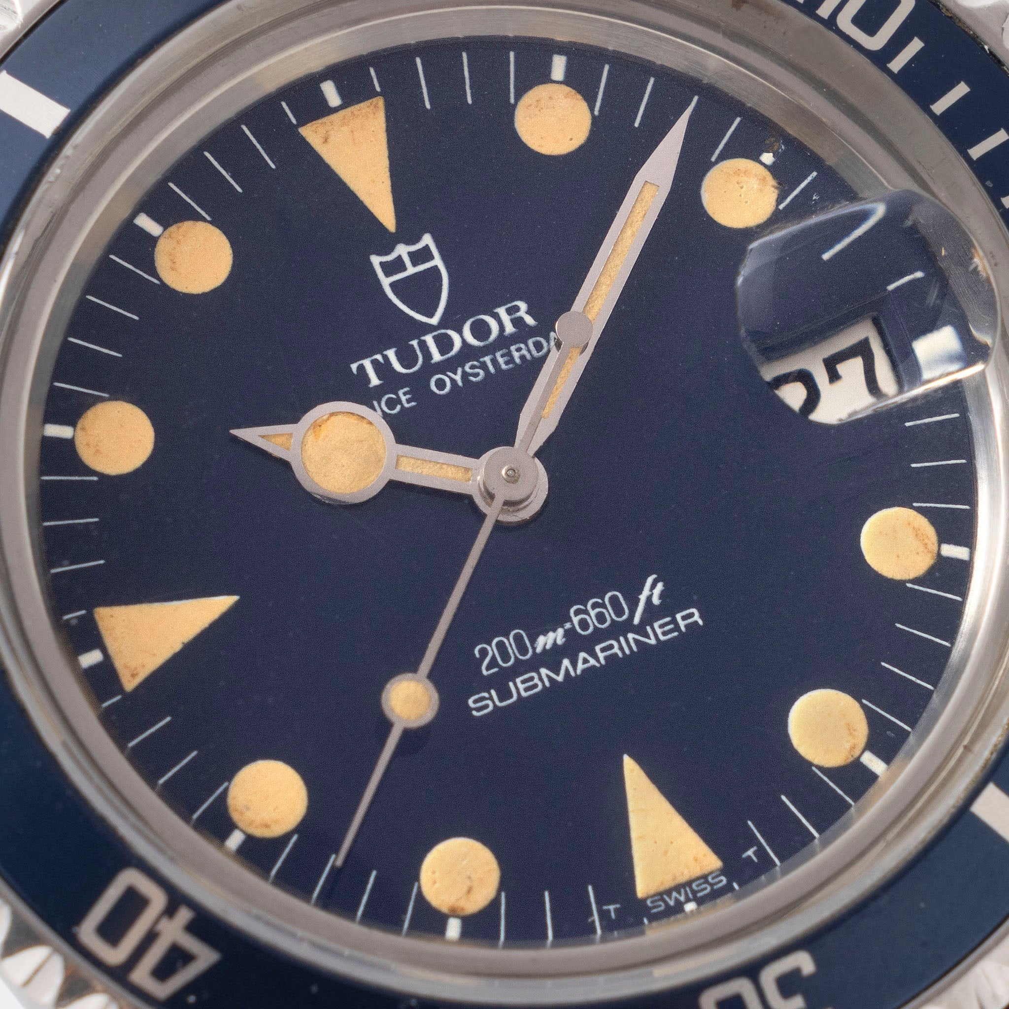 Tudor Submariner Date Blue Dial "Lollipop" Ref. 76100