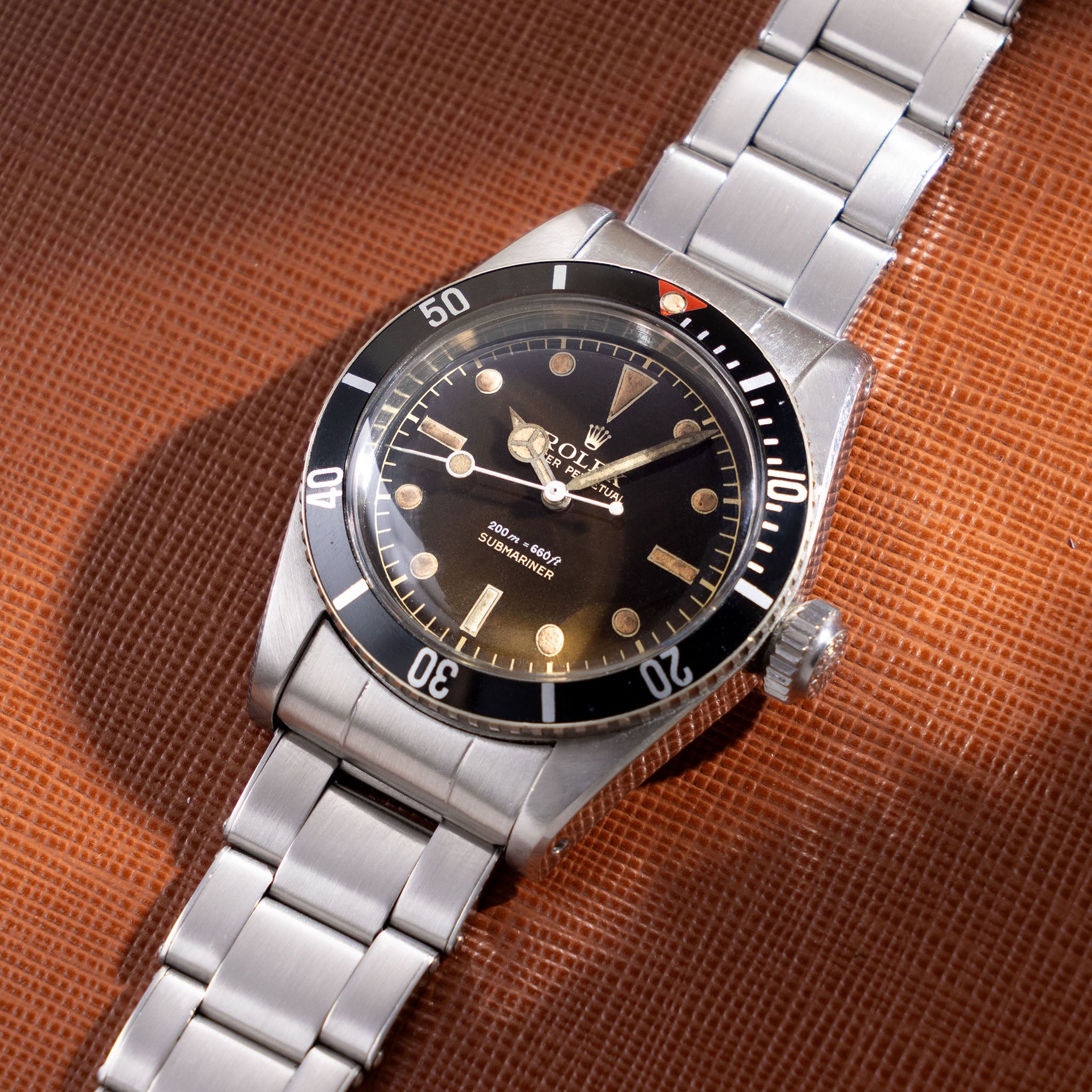 Rolex Submariner 6538 “Big crown” Tropical 2 liner dial