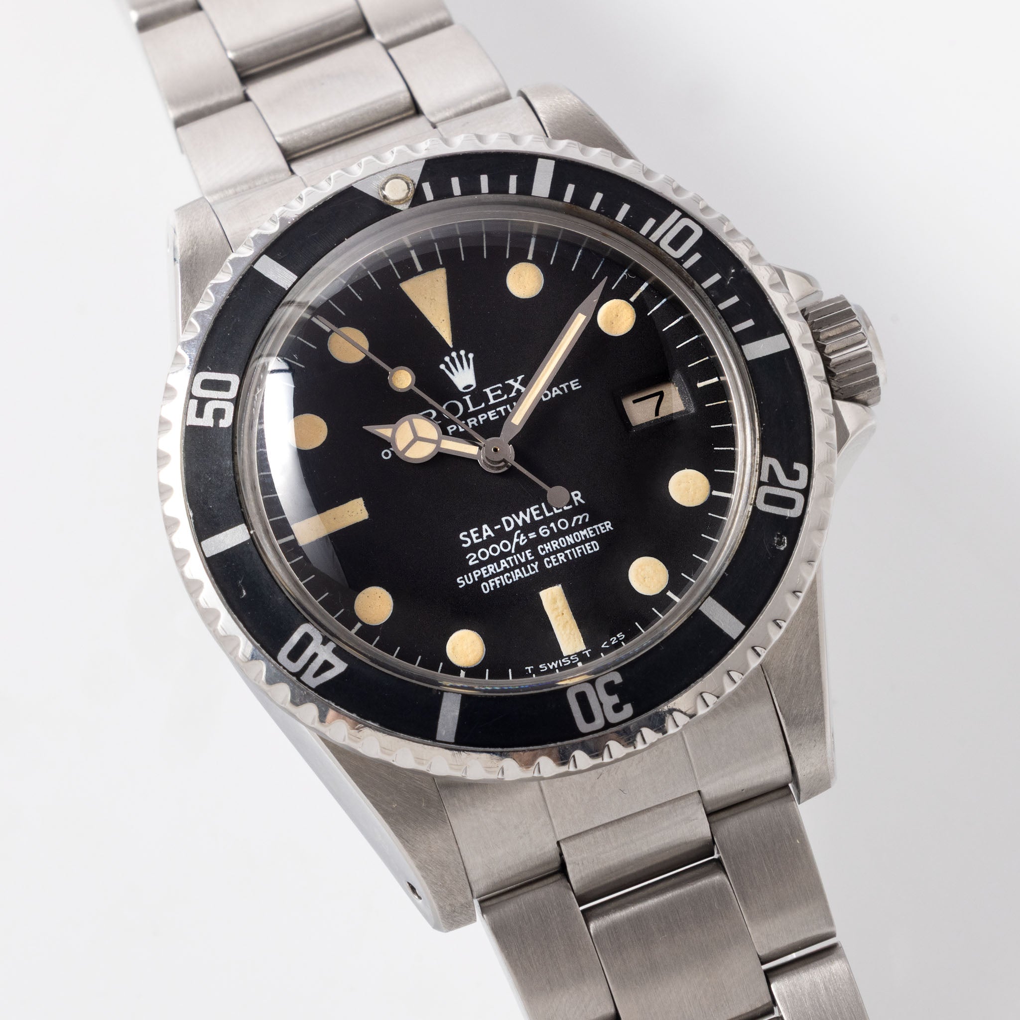 Rolex Sea-dweller ref 1665 MK2 Rail dial with Vivid Patina Box and Service Papers