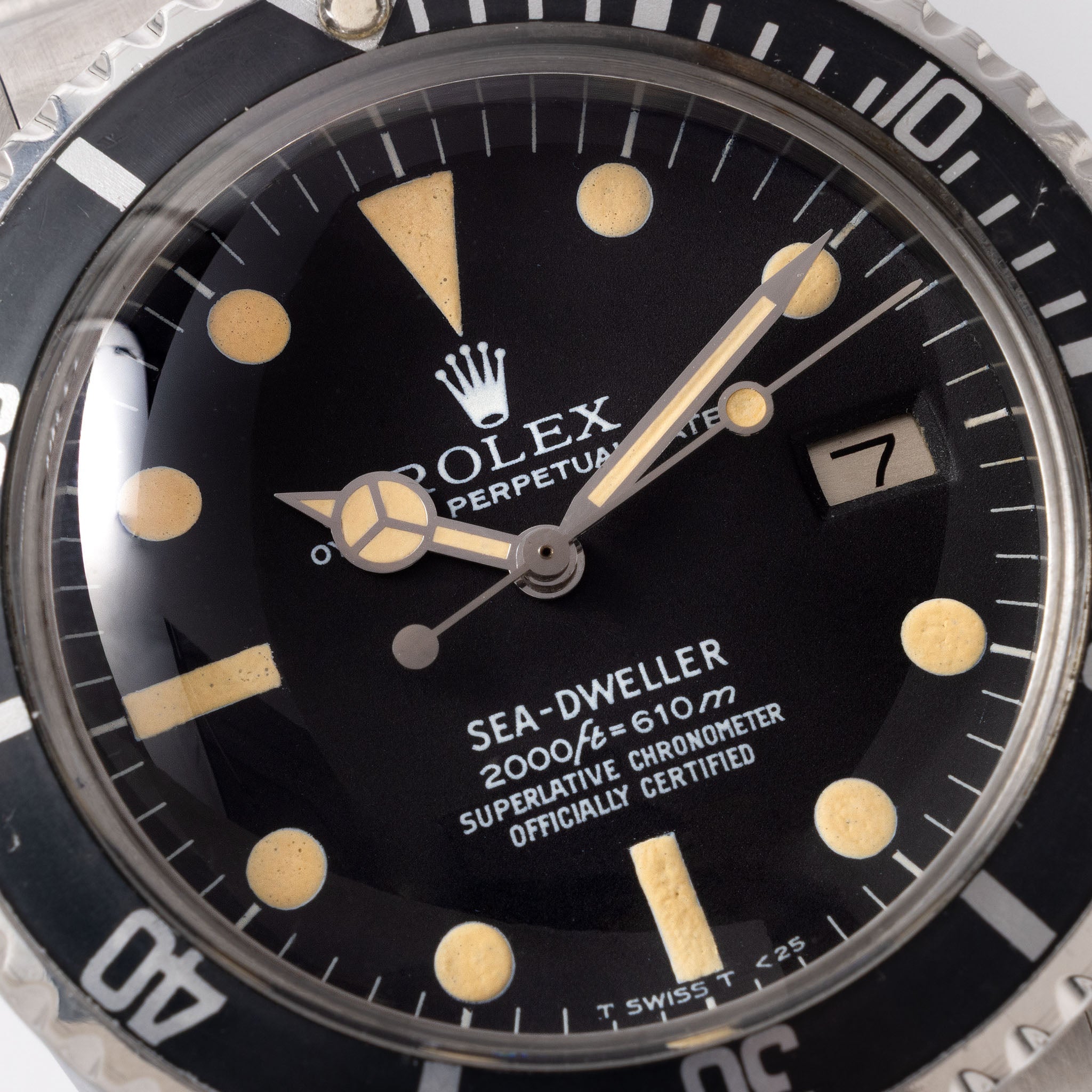 Rolex Sea-dweller ref 1665 MK2 Rail dial with Vivid Patina Box and Service Papers