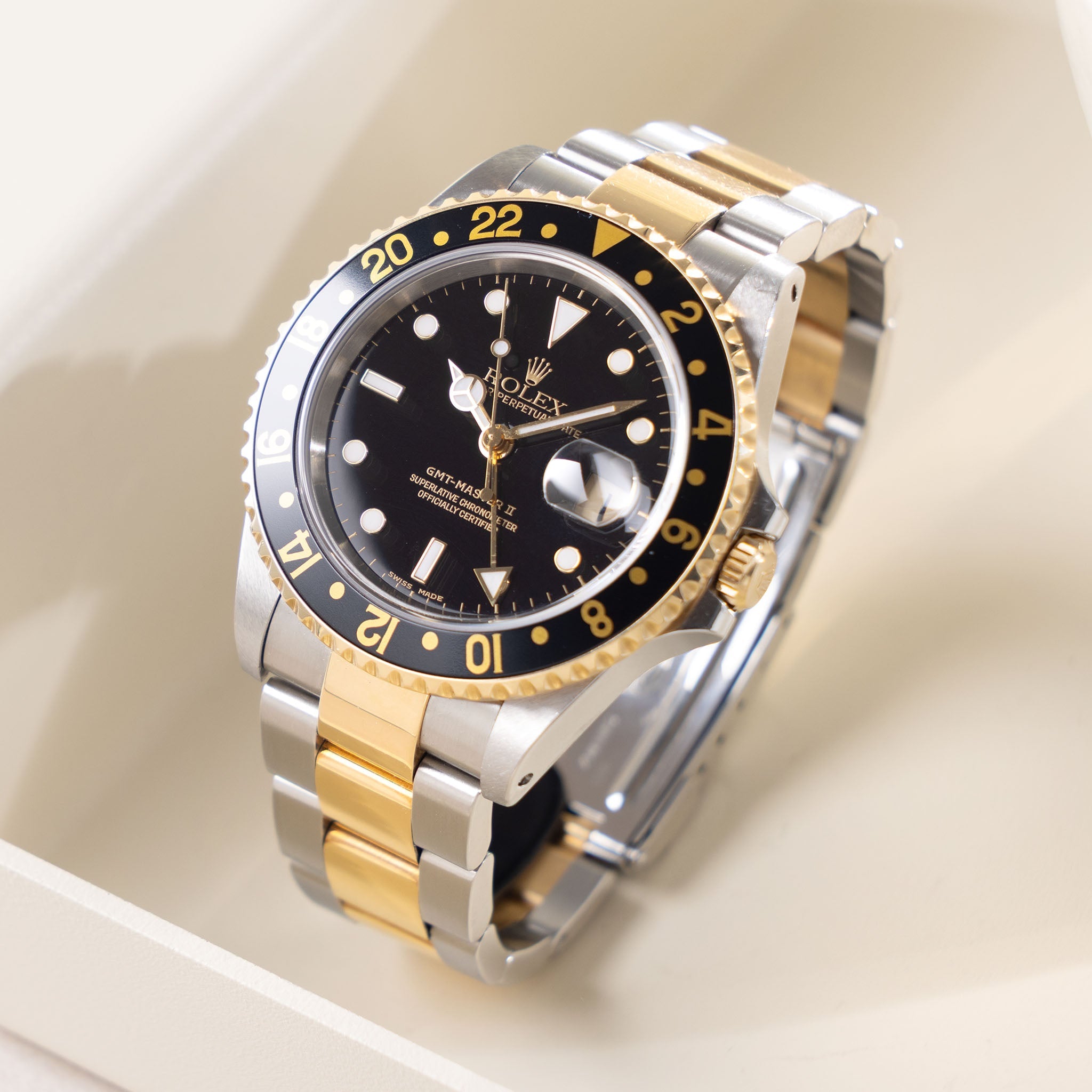 Rolex GMT-Master II ref 16713 LN Black Dial with Original Warranty Paper
